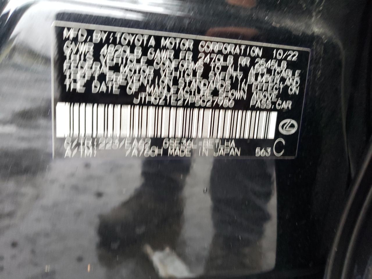 2023 Lexus Is 350 F Sport Black vin: JTHGZ1E27P5027986