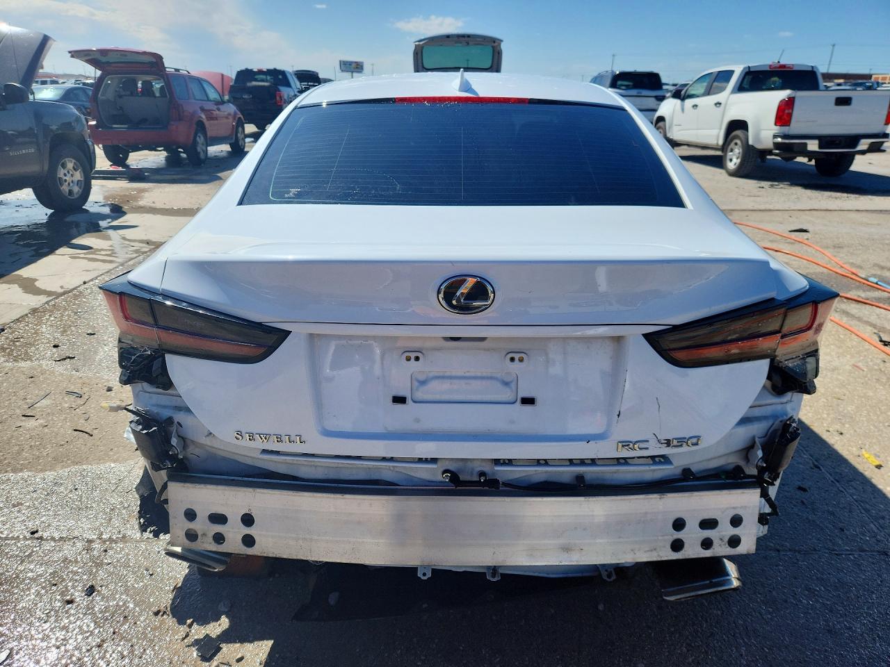 2023 Lexus Rc 350 F Sport White vin: JTHGZ5BCXP5026545
