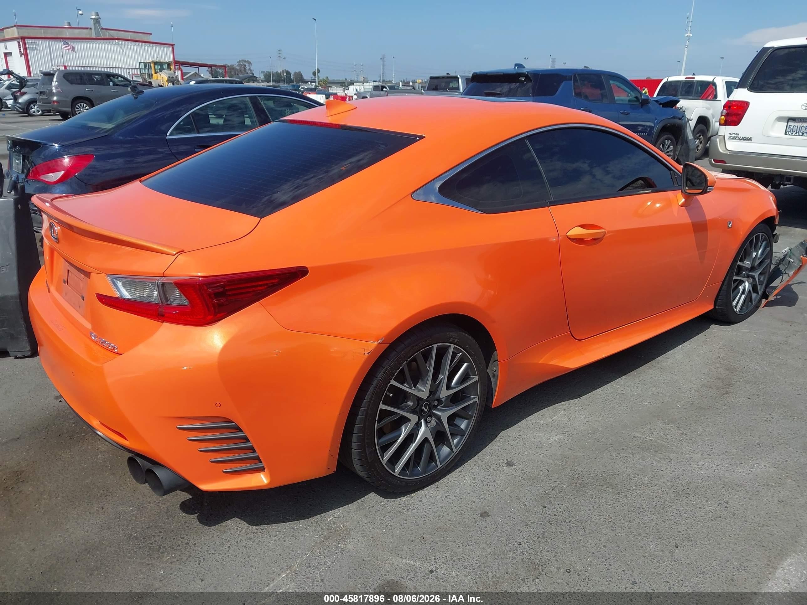 2016 Lexus Rc 200t   Orange vin: JTHHA5BC1G5001013