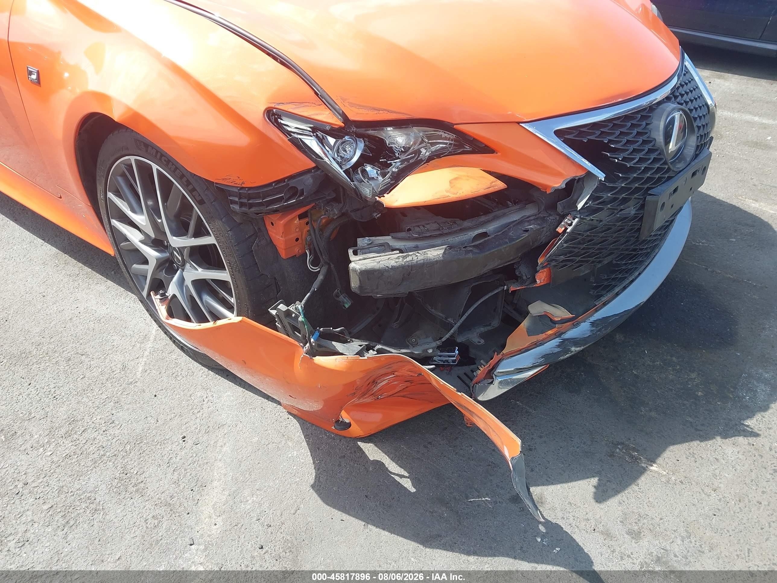 2016 Lexus Rc 200t   Orange vin: JTHHA5BC1G5001013