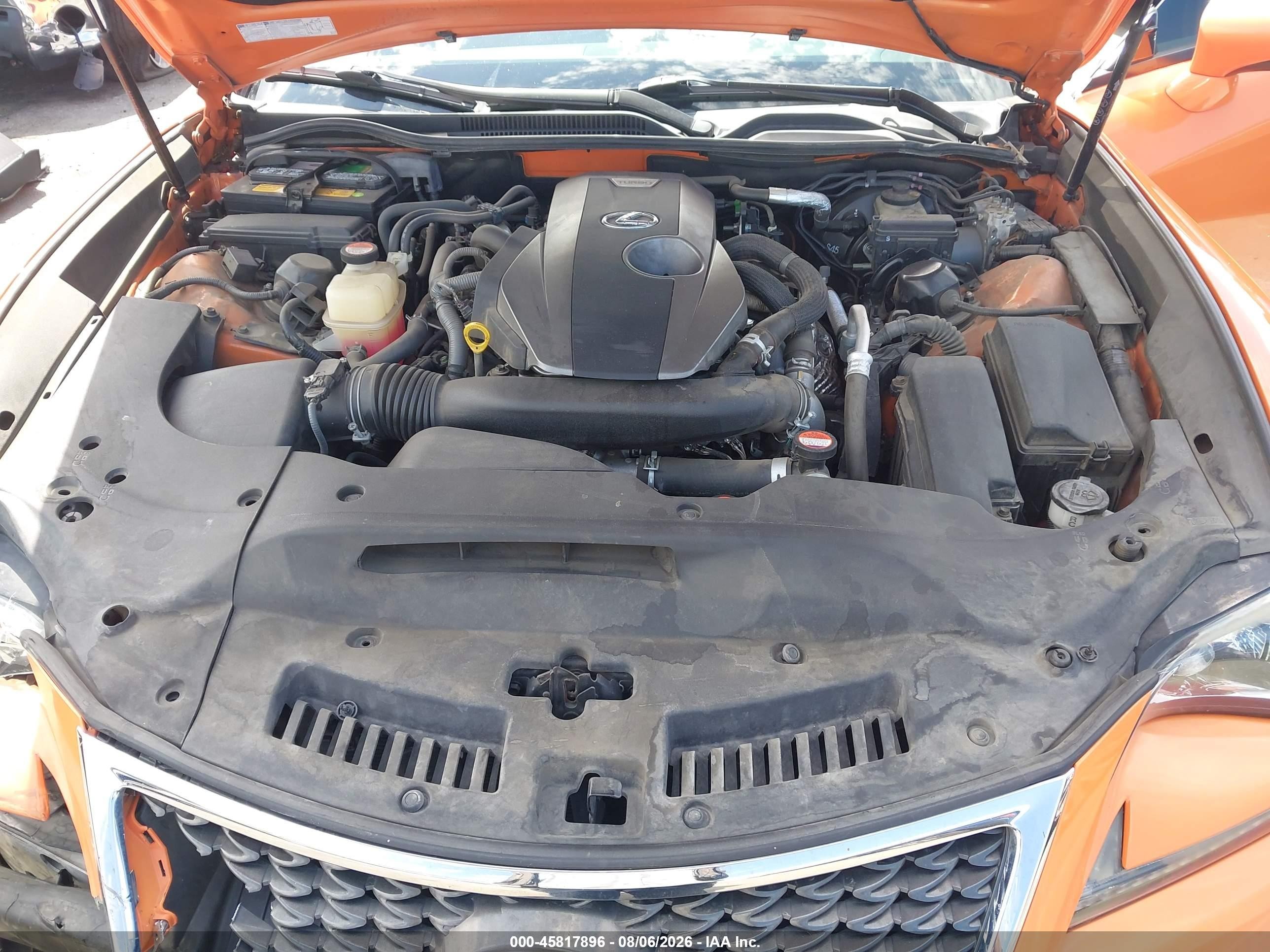 2016 Lexus Rc 200t   Orange vin: JTHHA5BC1G5001013