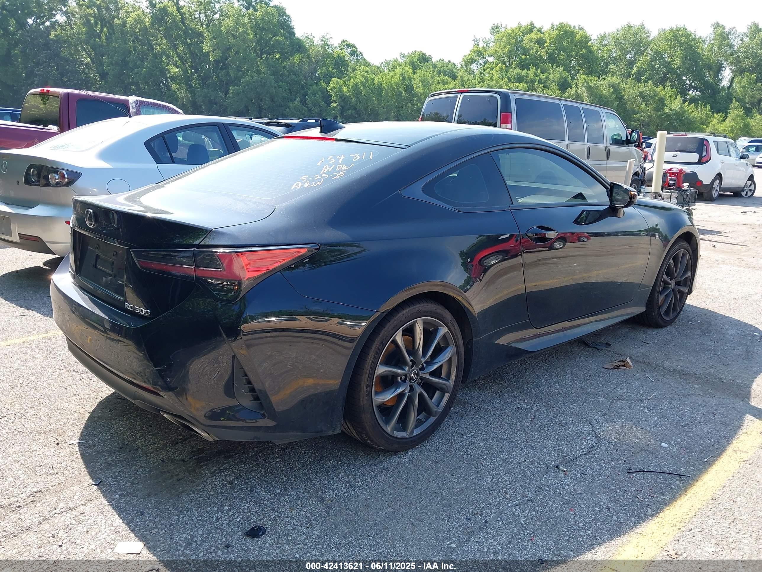 2019 Lexus Rc 300 F Sport Black vin: JTHHA5BC1K5010352