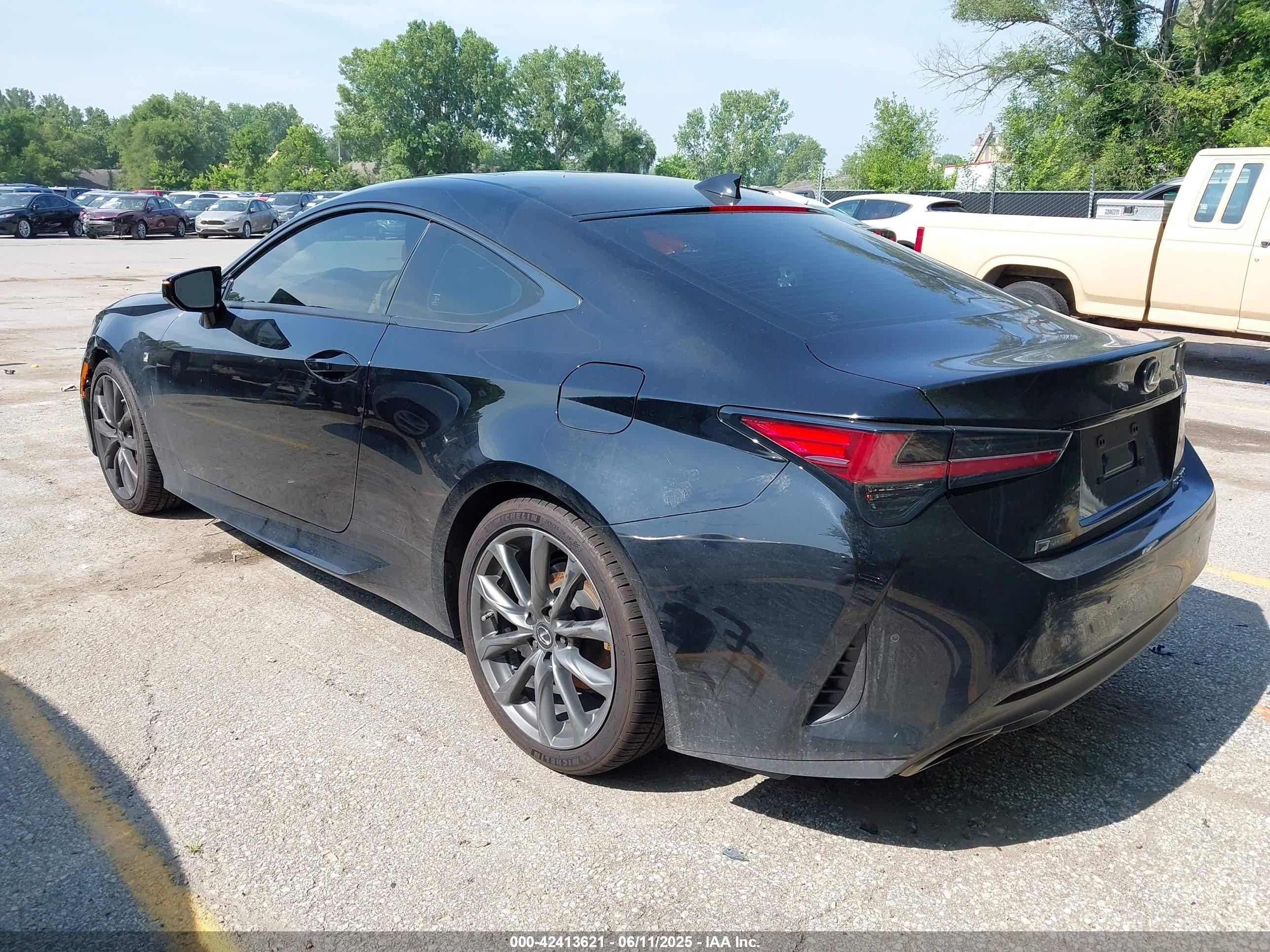 2019 Lexus Rc 300 F Sport Black vin: JTHHA5BC1K5010352