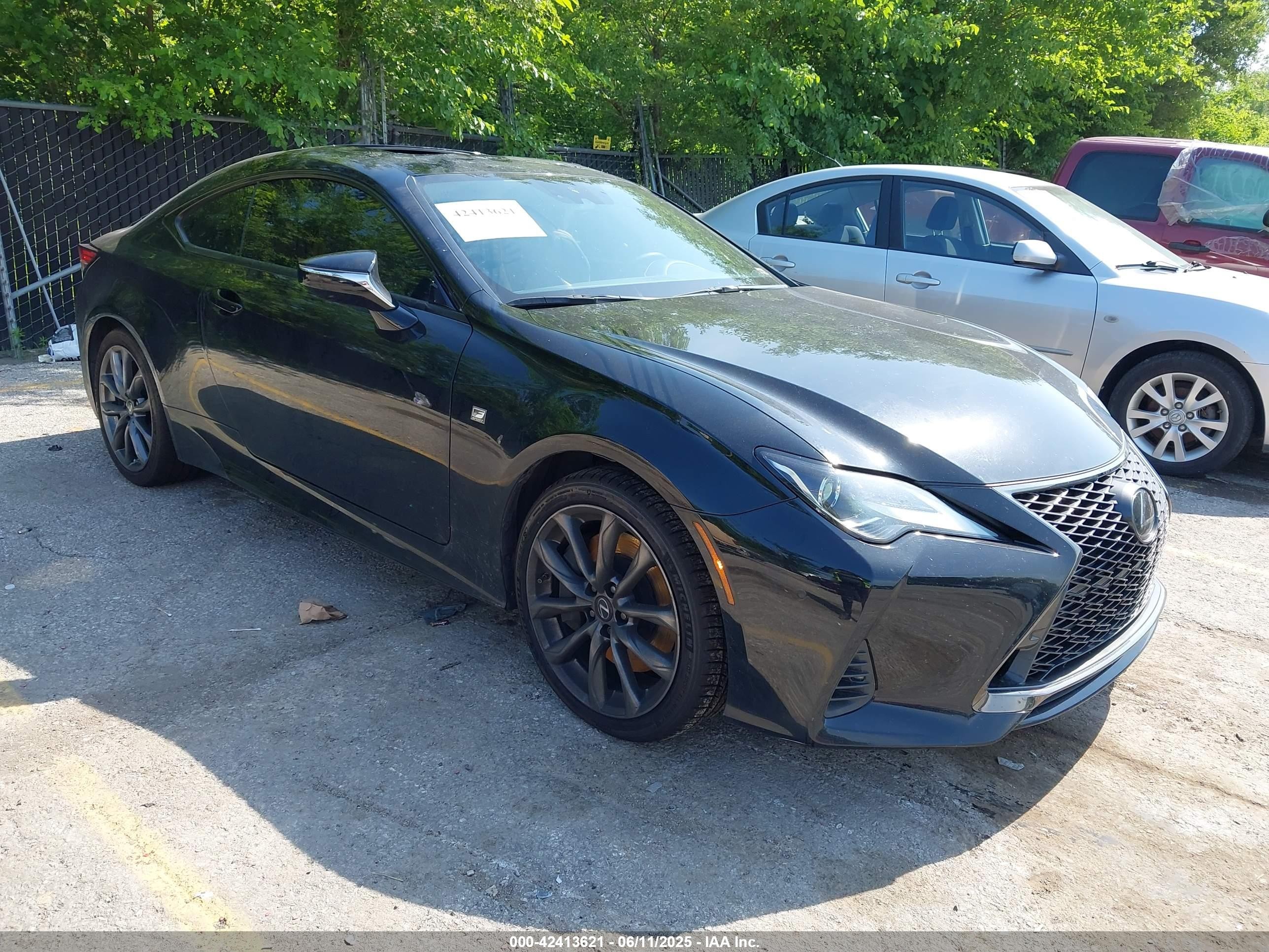 2019 Lexus Rc 300 F Sport Black vin: JTHHA5BC1K5010352