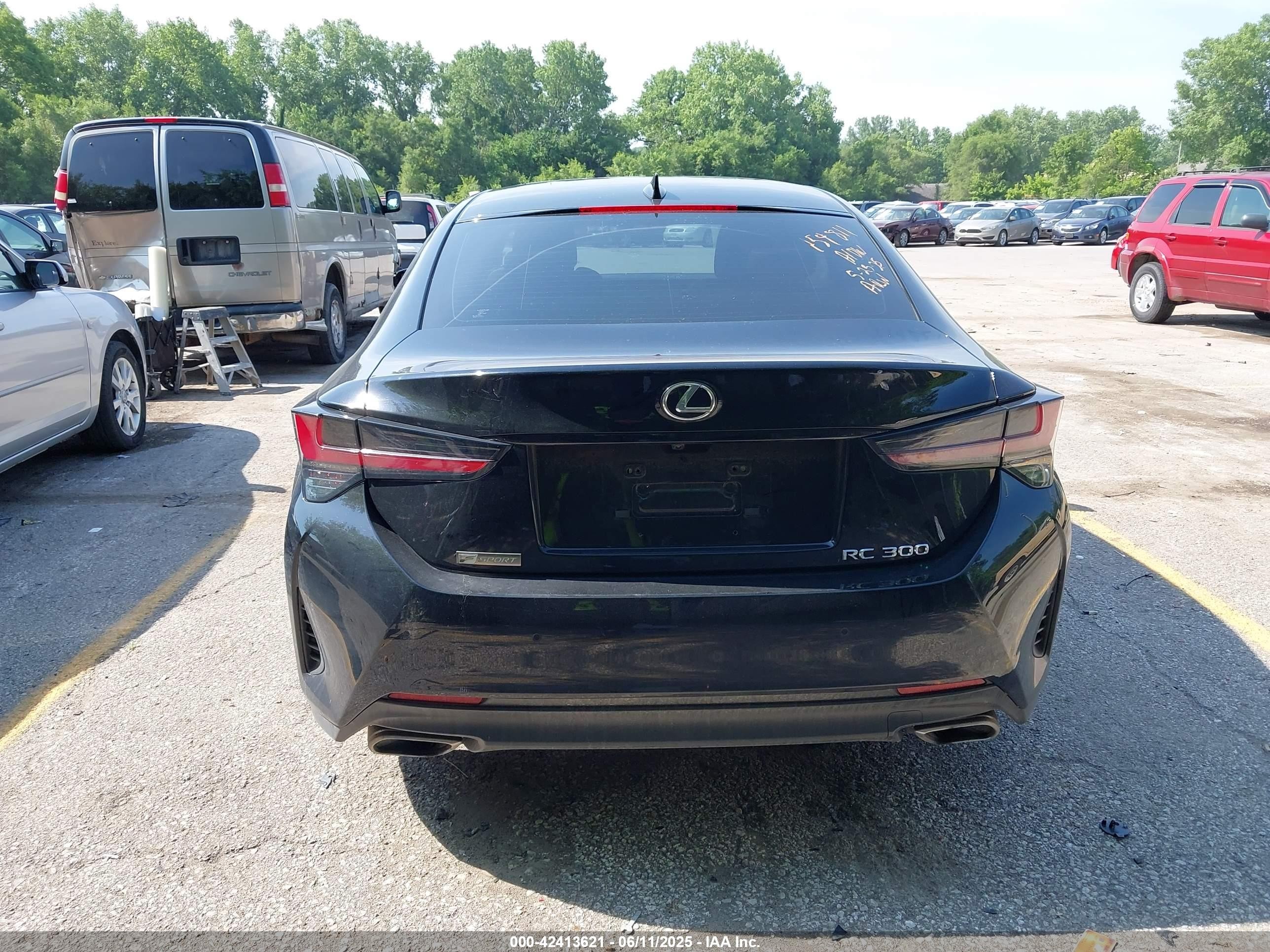 2019 Lexus Rc 300 F Sport Black vin: JTHHA5BC1K5010352
