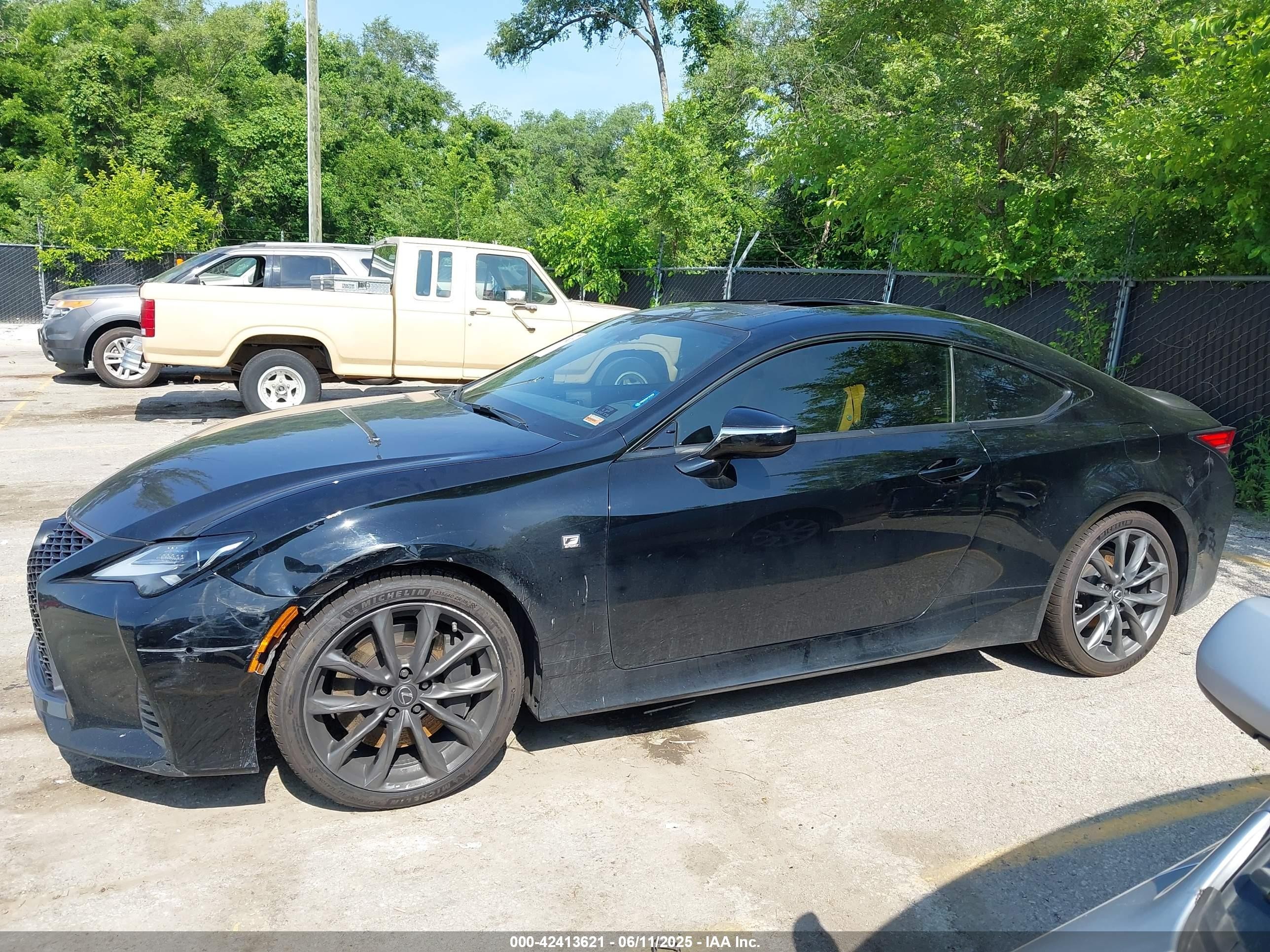 2019 Lexus Rc 300 F Sport Black vin: JTHHA5BC1K5010352