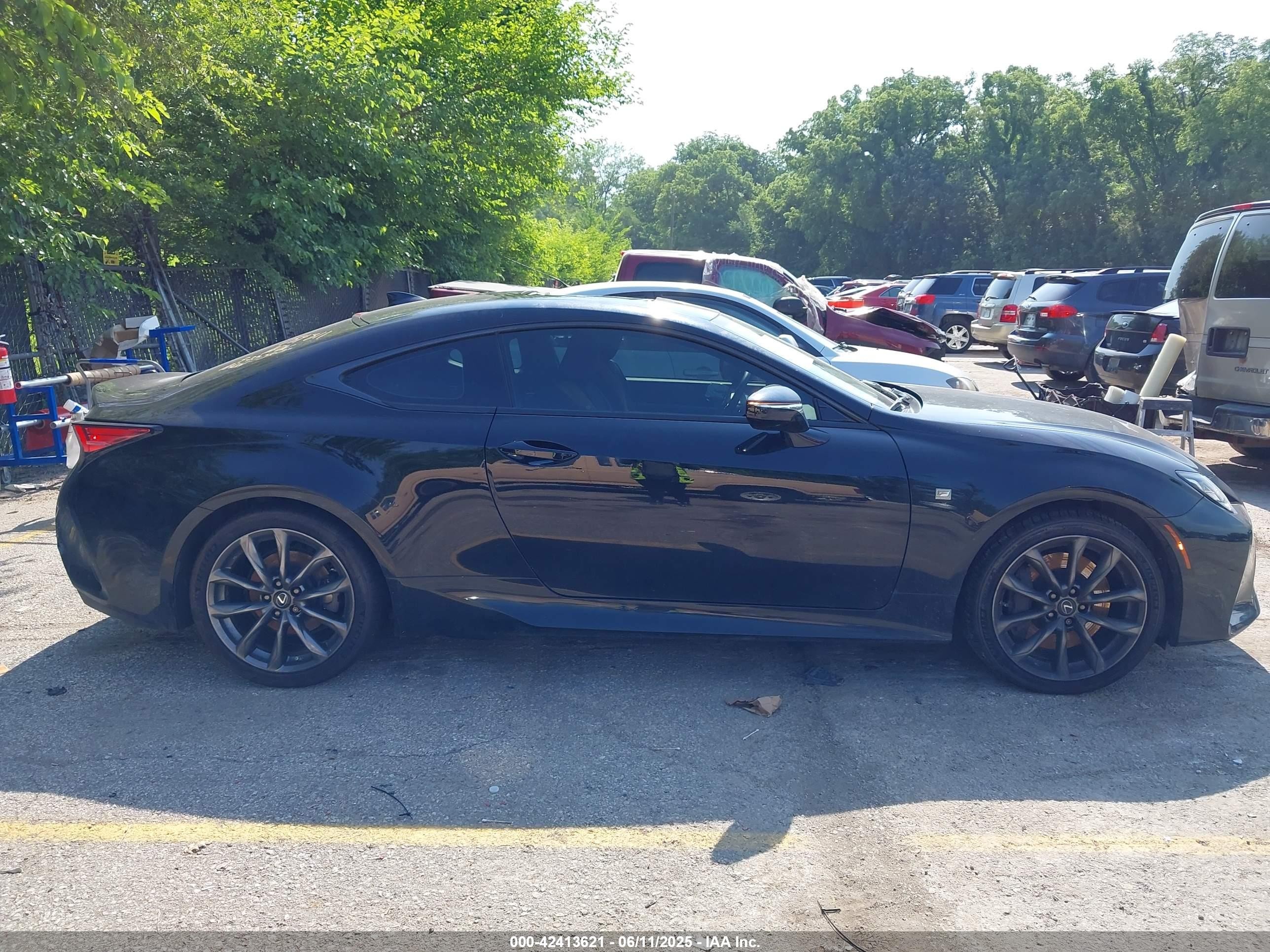 2019 Lexus Rc 300 F Sport Black vin: JTHHA5BC1K5010352