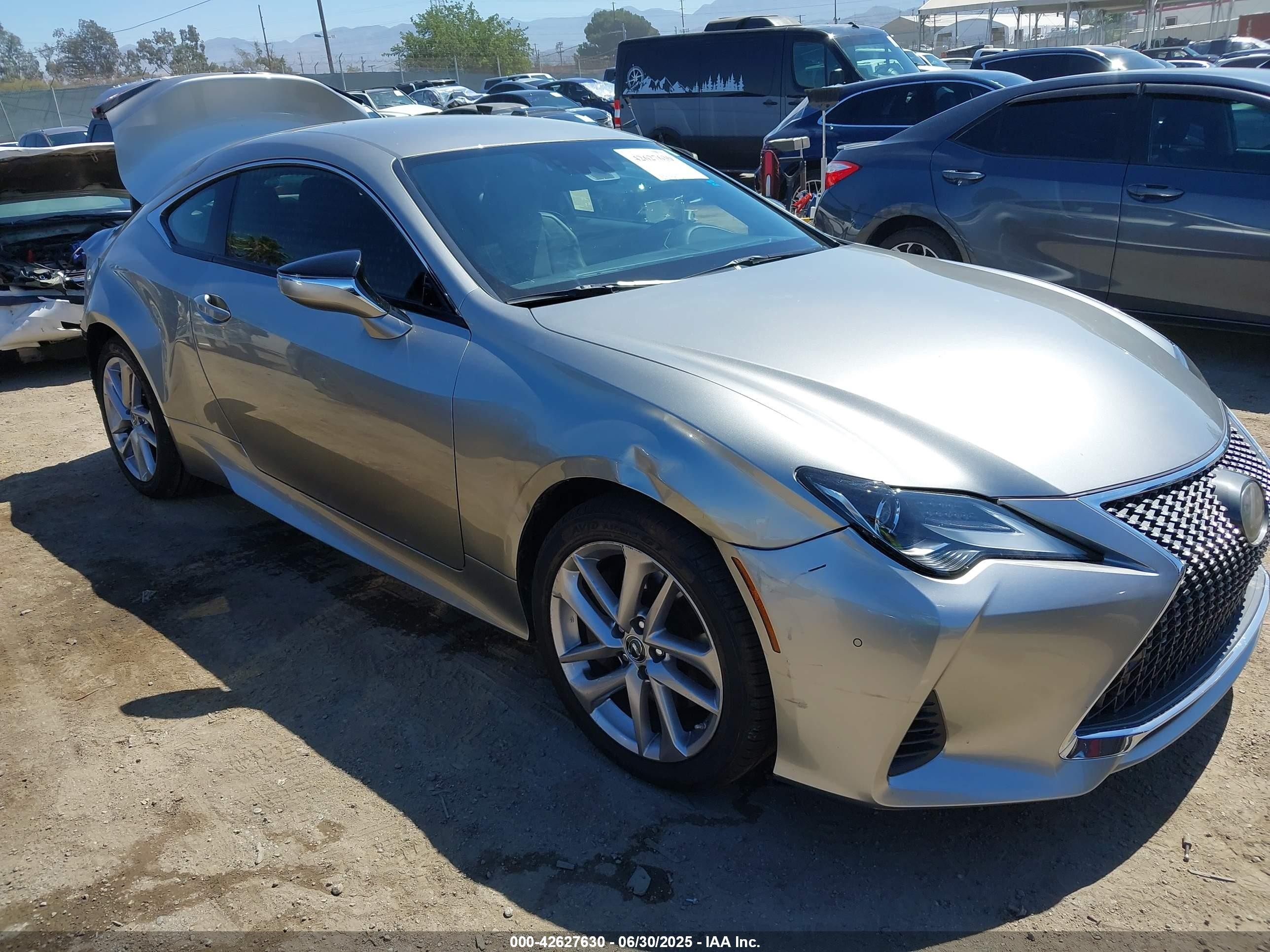 2019 Lexus Rc 300   Gray vin: JTHHA5BC7K5009271