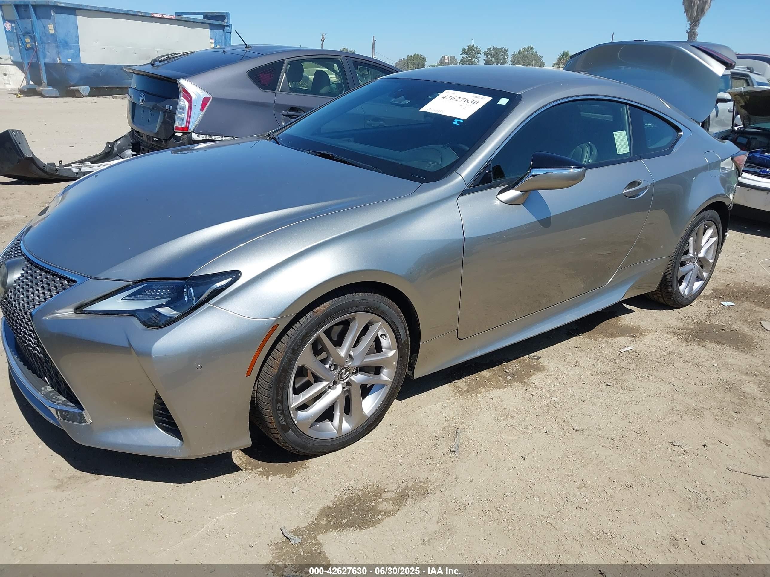 2019 Lexus Rc 300   Gray vin: JTHHA5BC7K5009271