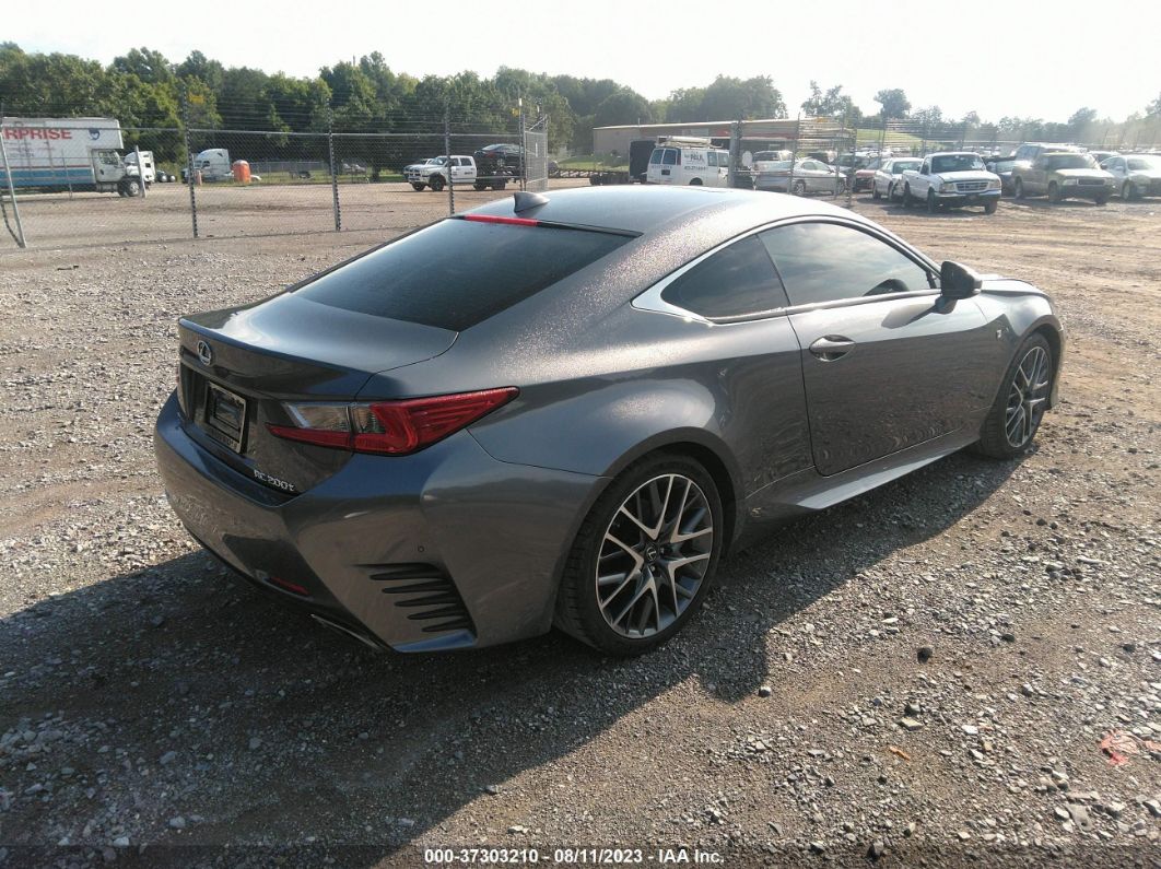 2016 Lexus Rc 200t   Gray vin: JTHHA5BCXG5002080