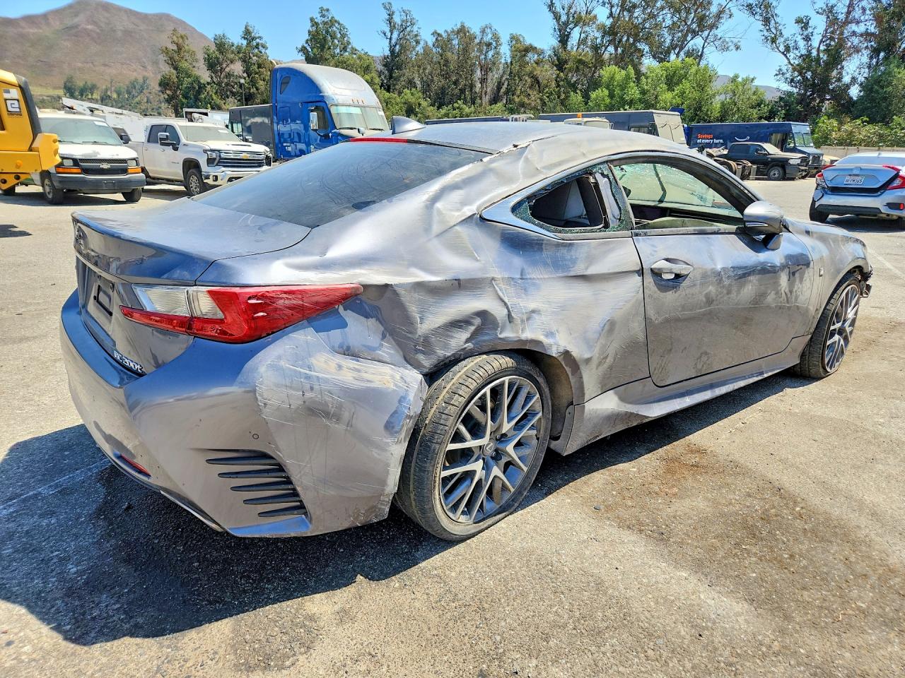 2016 Lexus Rc 200t Gray vin: JTHHA5BCXG5002080
