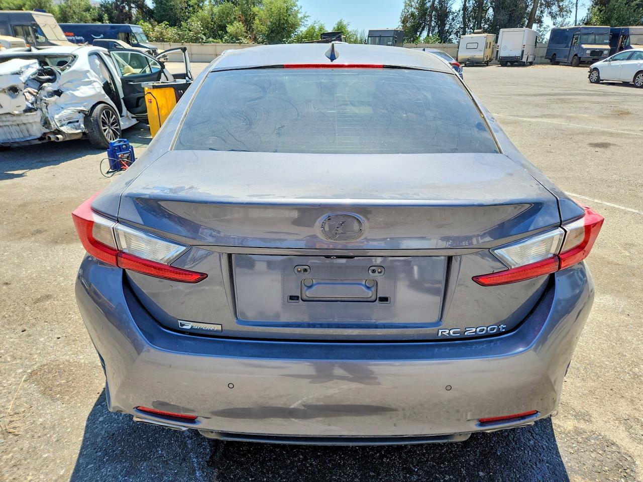2016 Lexus Rc 200t Gray vin: JTHHA5BCXG5002080