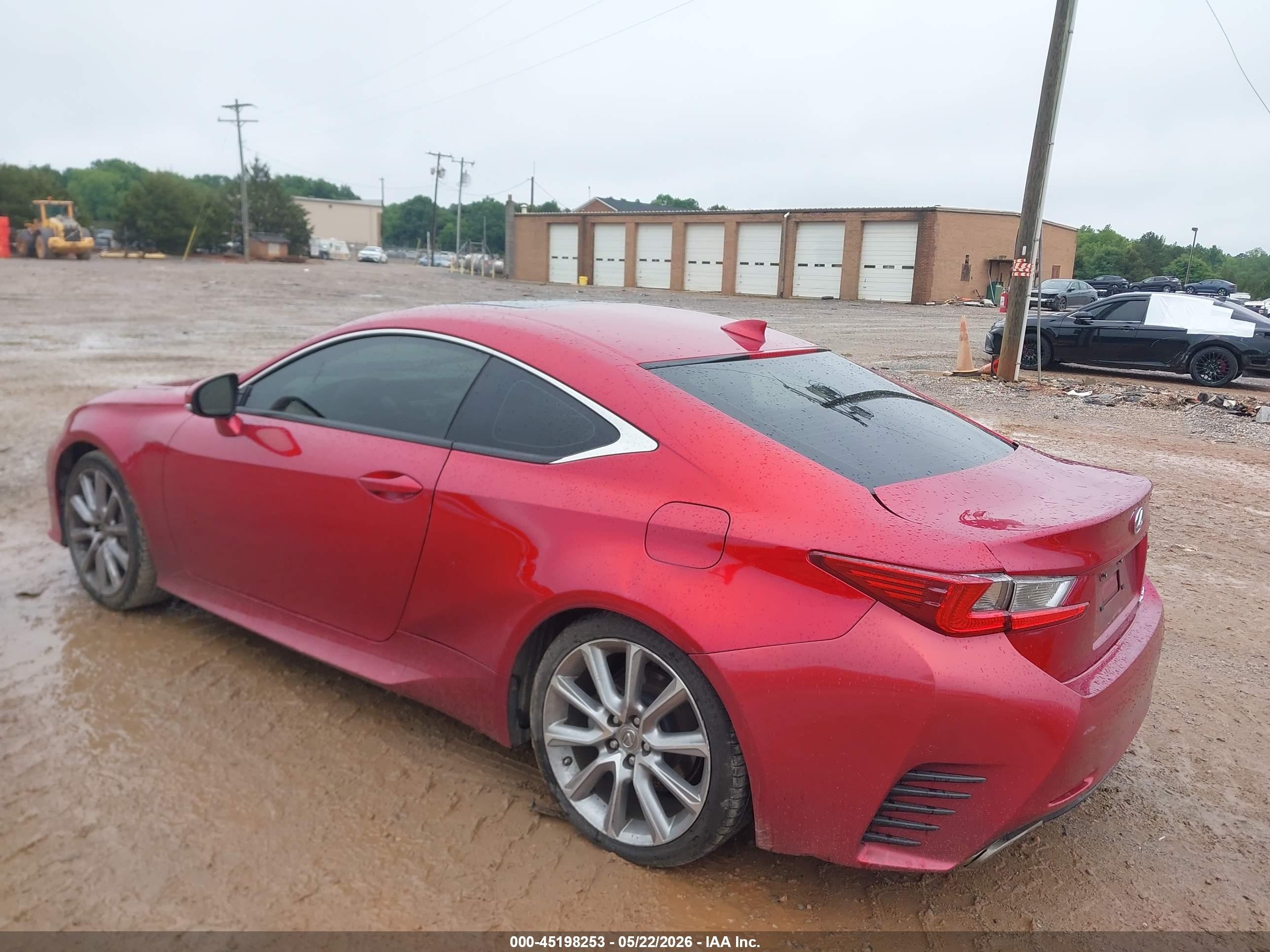 2016 Lexus Rc 200t Red vin: JTHHA5BCXG5004220