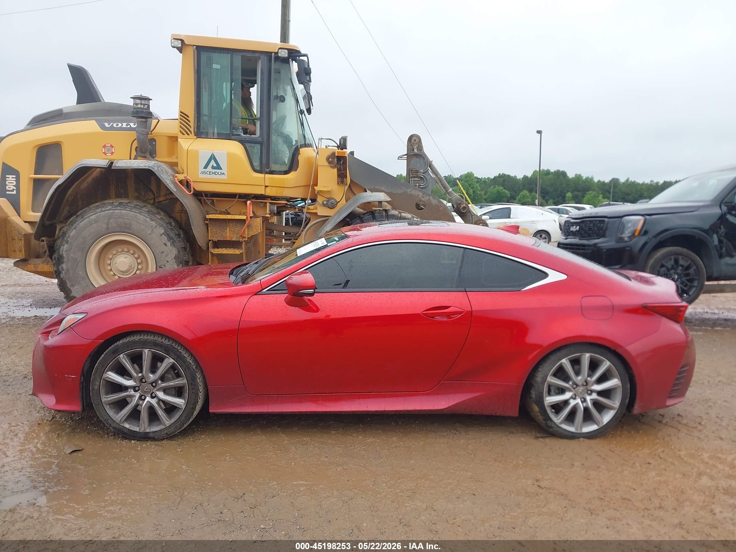 2016 Lexus Rc 200t Red vin: JTHHA5BCXG5004220