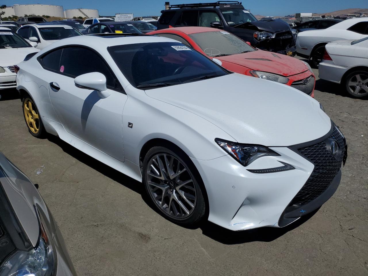 2017 Lexus Rc 200t White vin: JTHHA5BCXH5007510