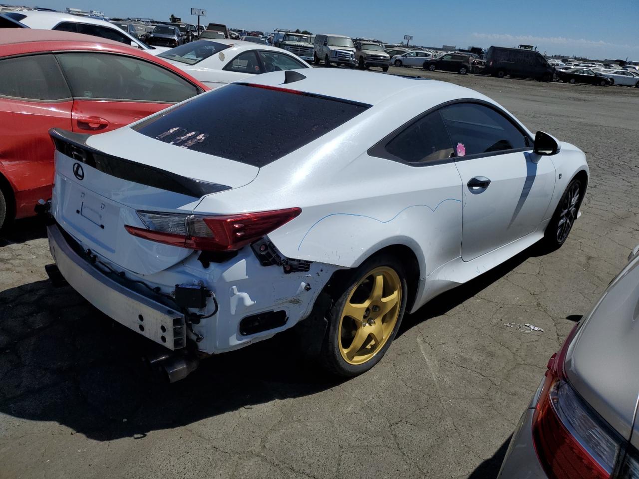 2017 Lexus Rc 200t White vin: JTHHA5BCXH5007510