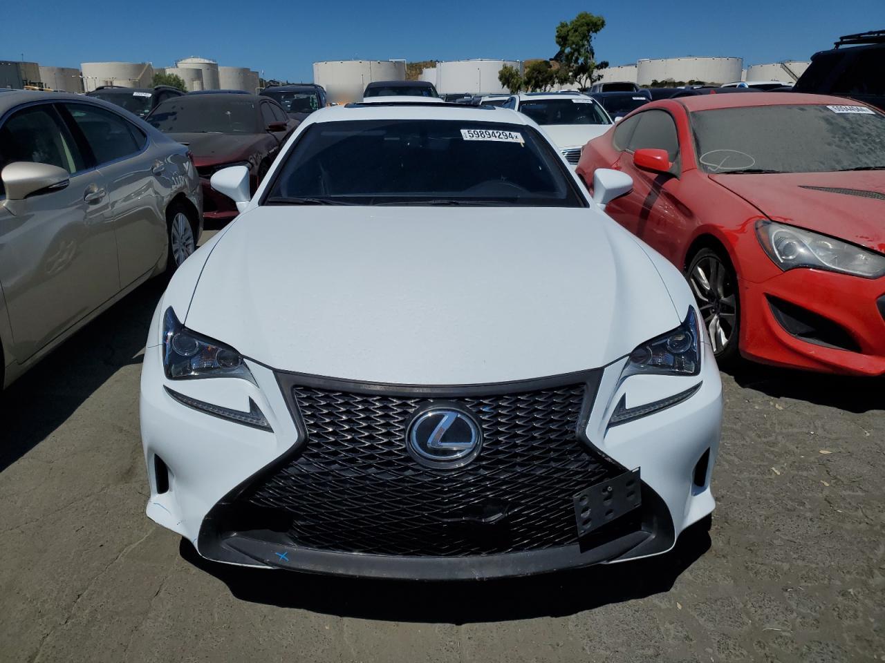 2017 Lexus Rc 200t White vin: JTHHA5BCXH5007510
