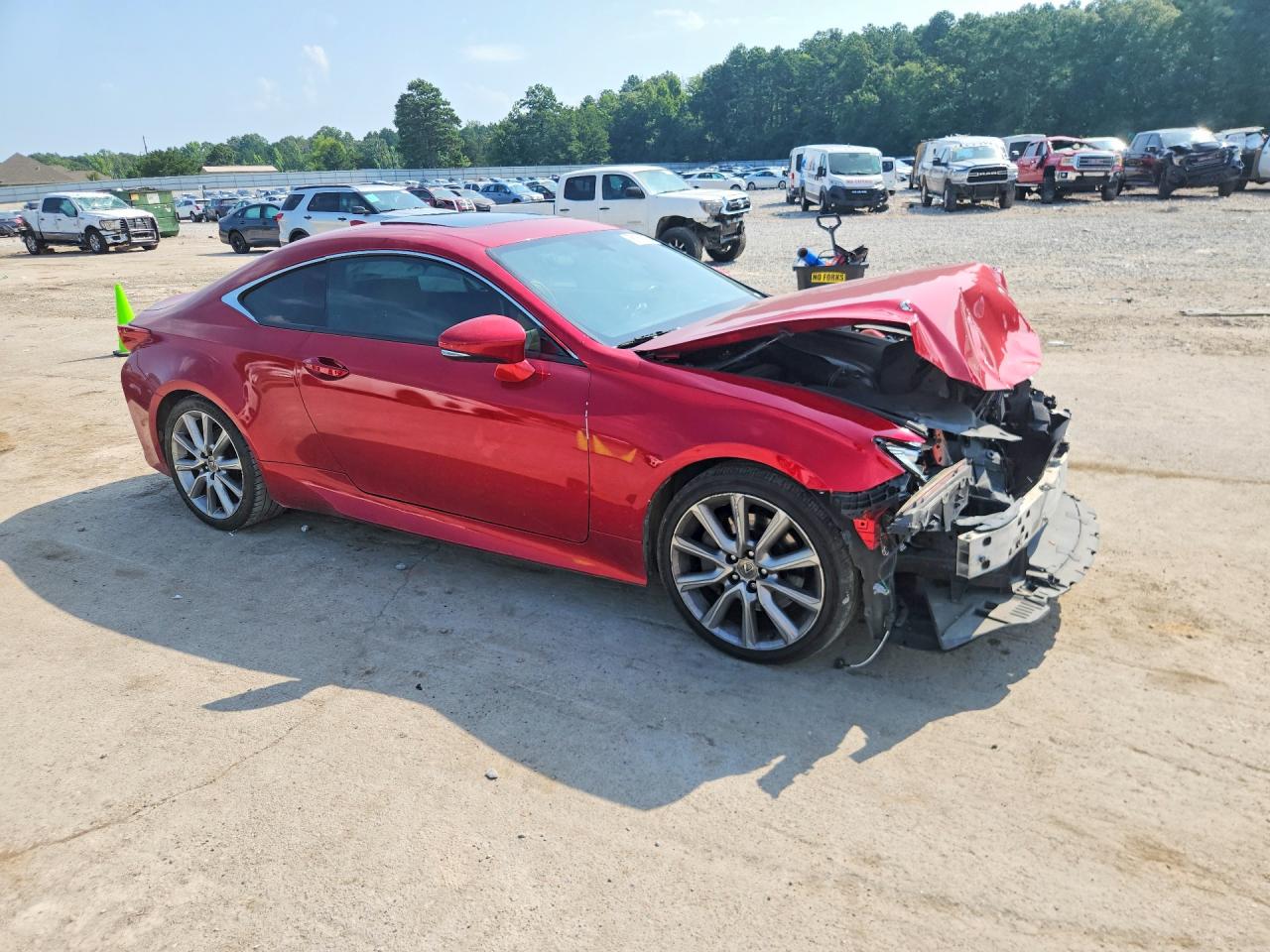 2015 Lexus Rc 350 Красный vin: JTHHE5BC0F5000289