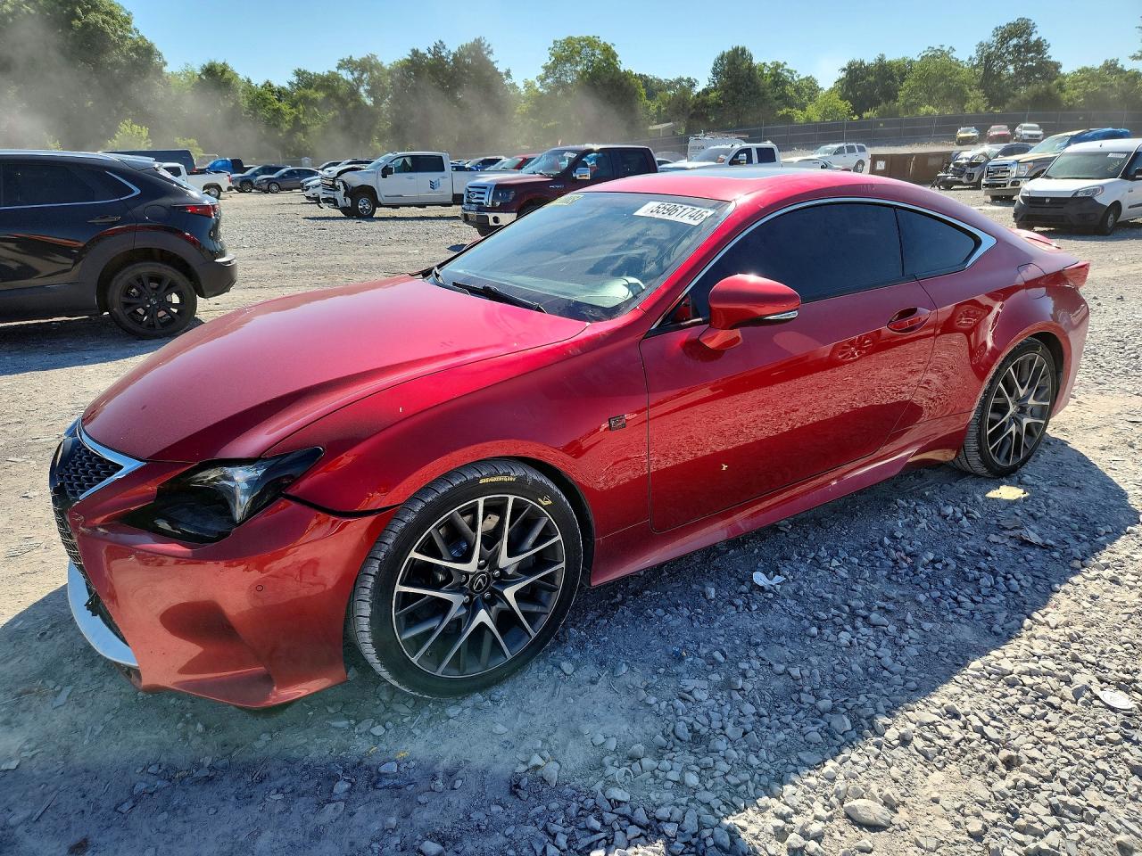 2015 Lexus Rc 350 Красный vin: JTHHE5BC0F5005735