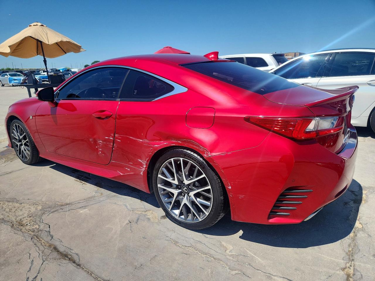 2015 Lexus Rc 350 Red vin: JTHHE5BC0F5006318