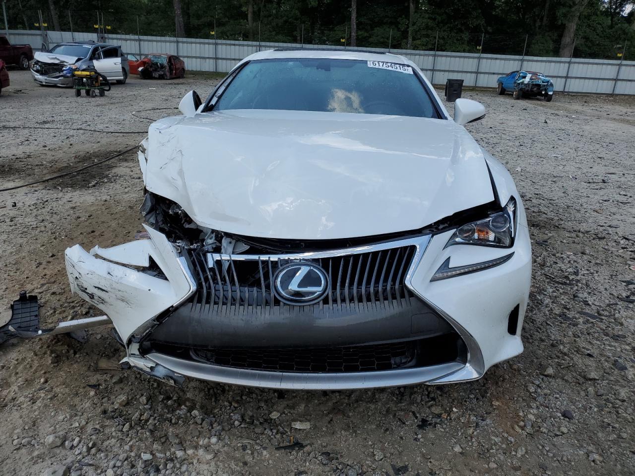 2015 Lexus Rc 350   White vin: JTHHE5BC1F5000799