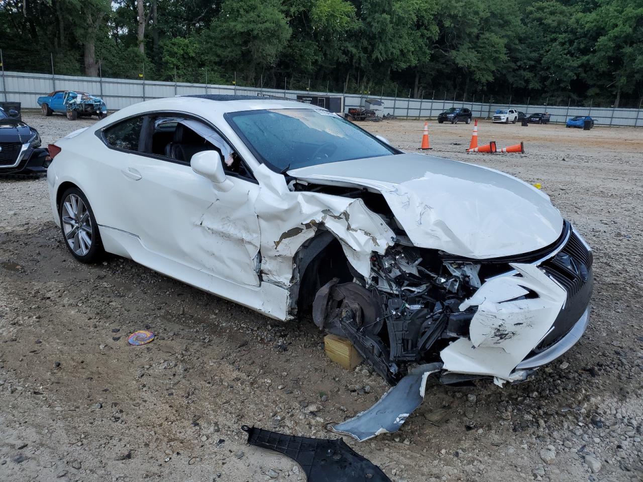 2015 Lexus Rc 350   White vin: JTHHE5BC1F5000799