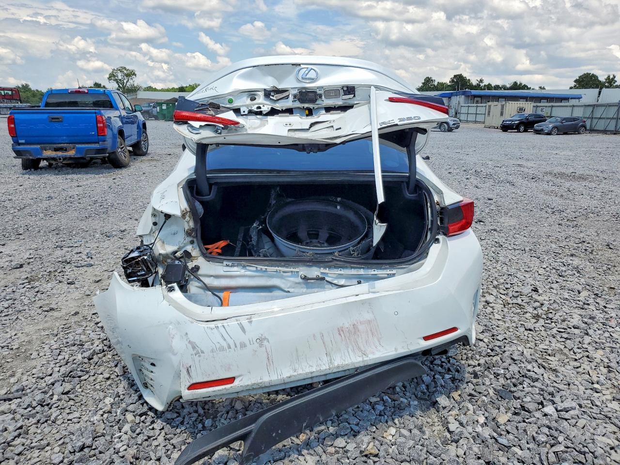 2015 Lexus Rc 350 White vin: JTHHE5BC1F5000799