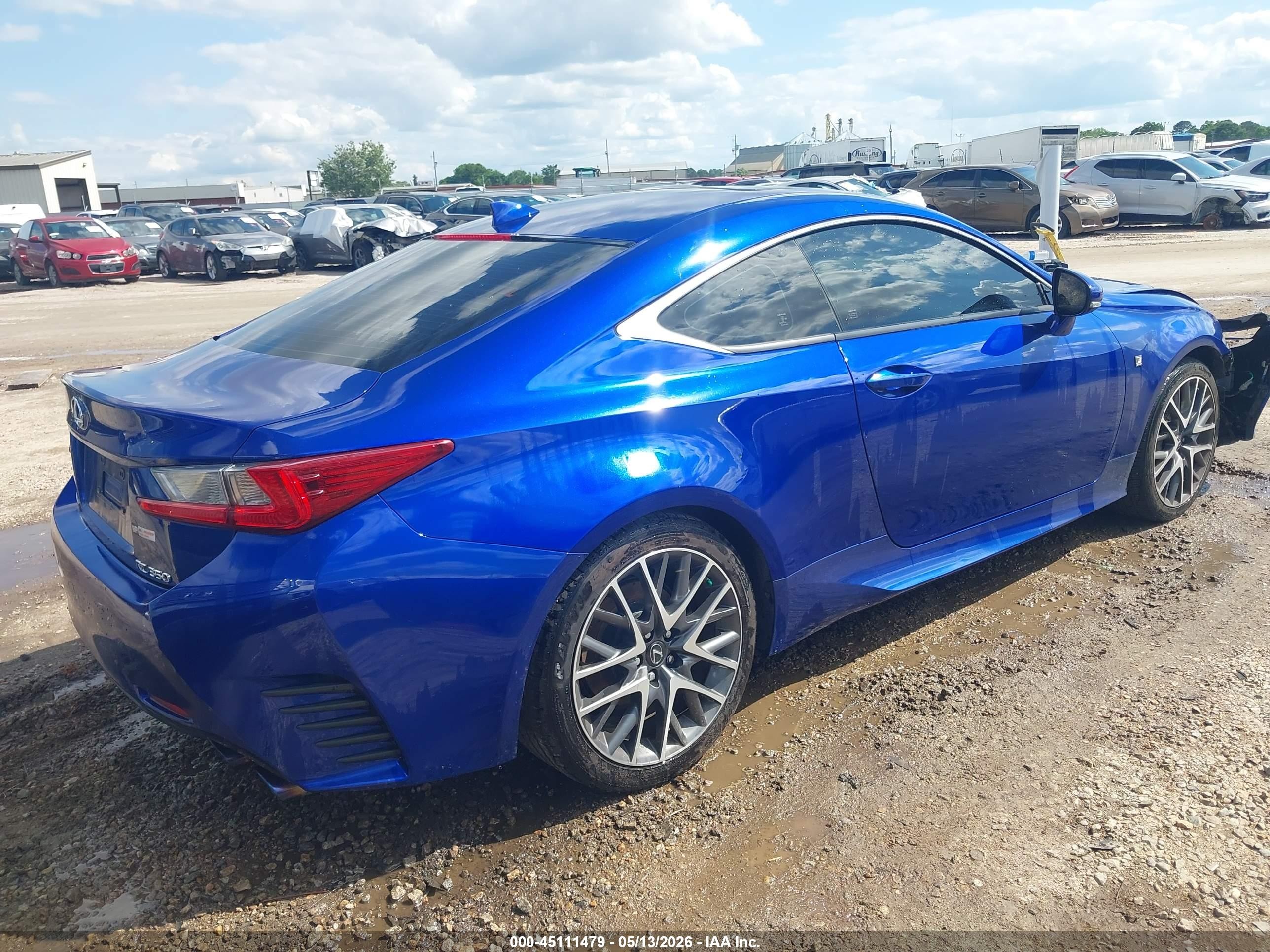 2015 Lexus Rc 350   Blue vin: JTHHE5BC1F5006280