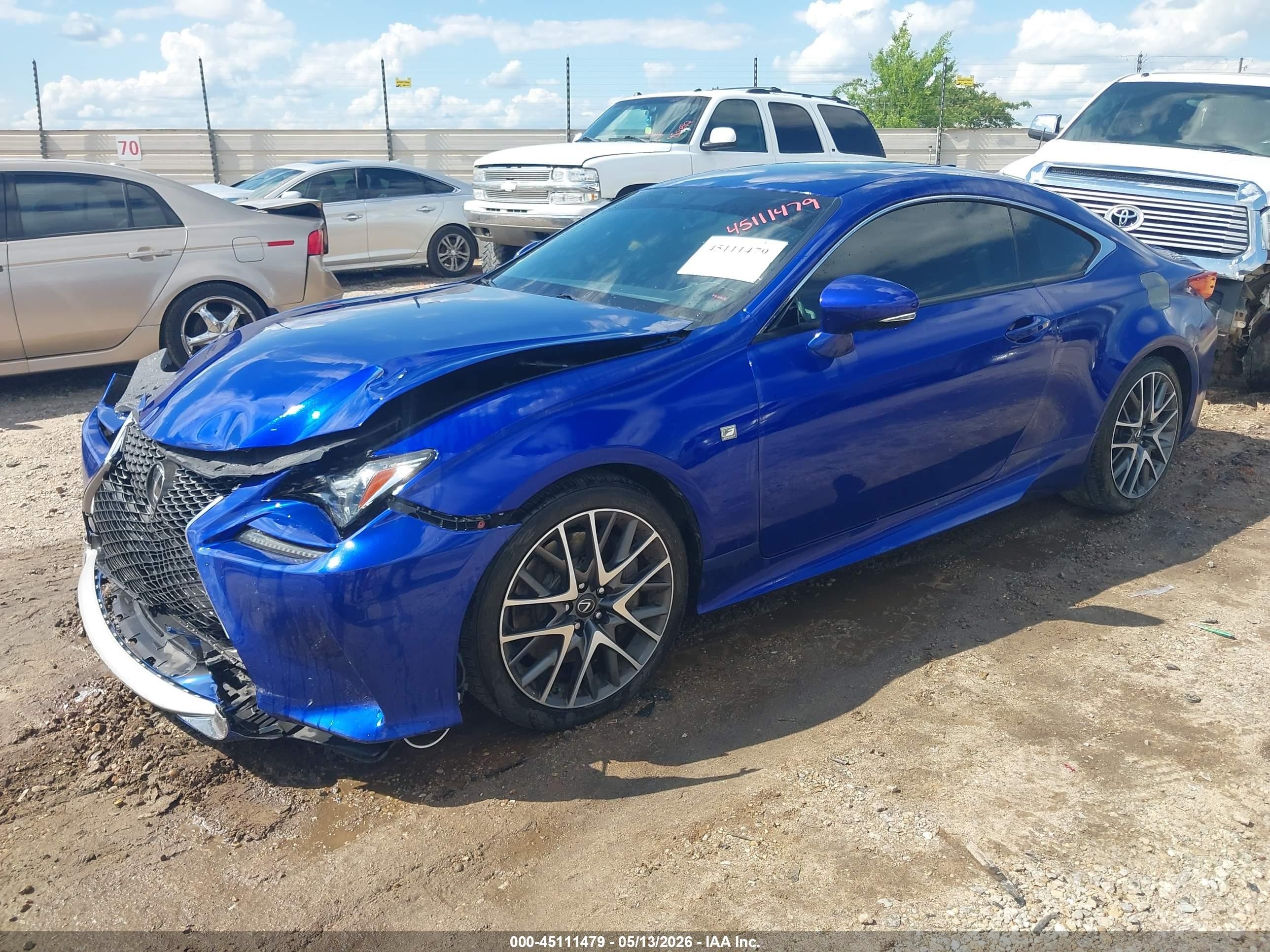 2015 Lexus Rc 350   Blue vin: JTHHE5BC1F5006280