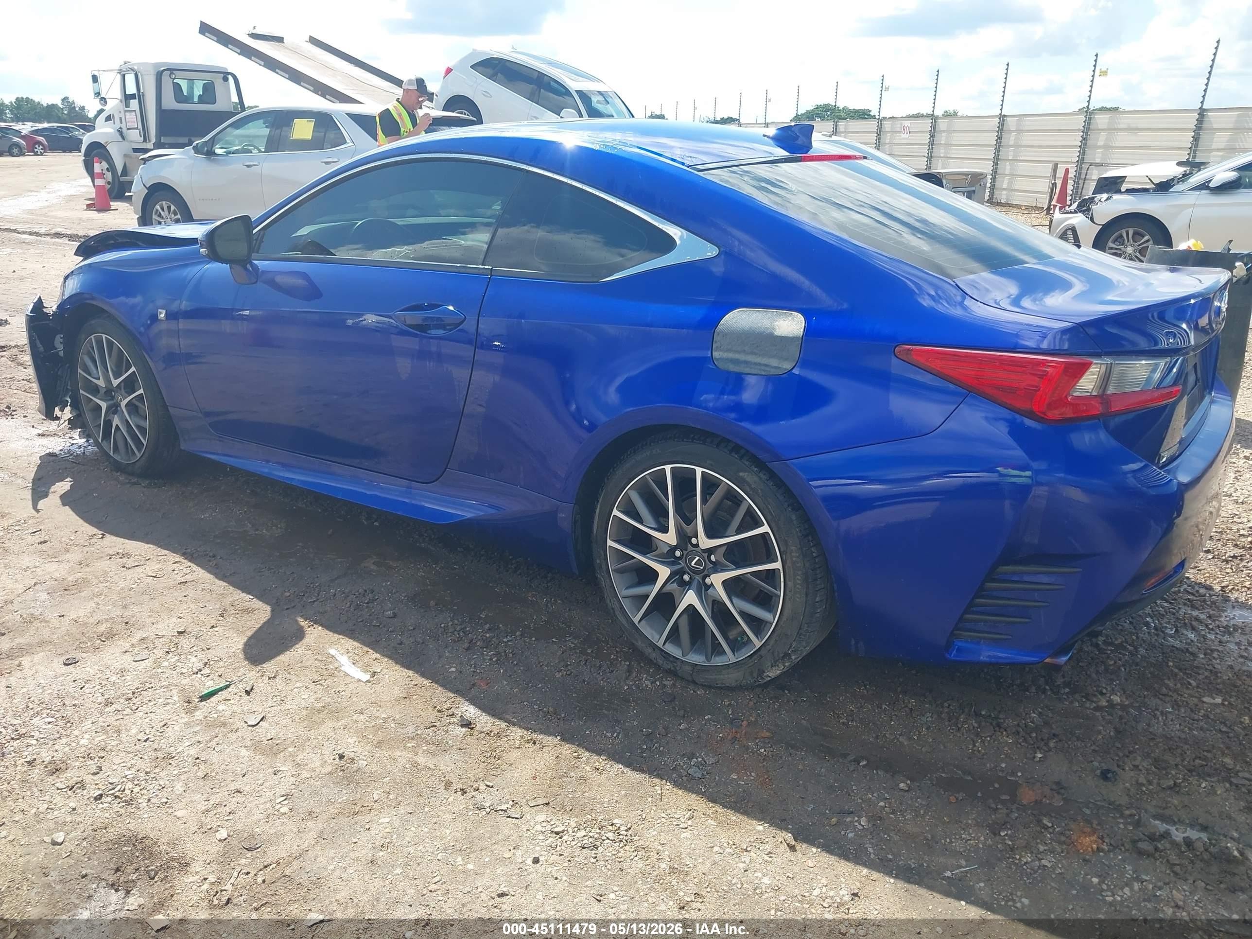 2015 Lexus Rc 350   Blue vin: JTHHE5BC1F5006280