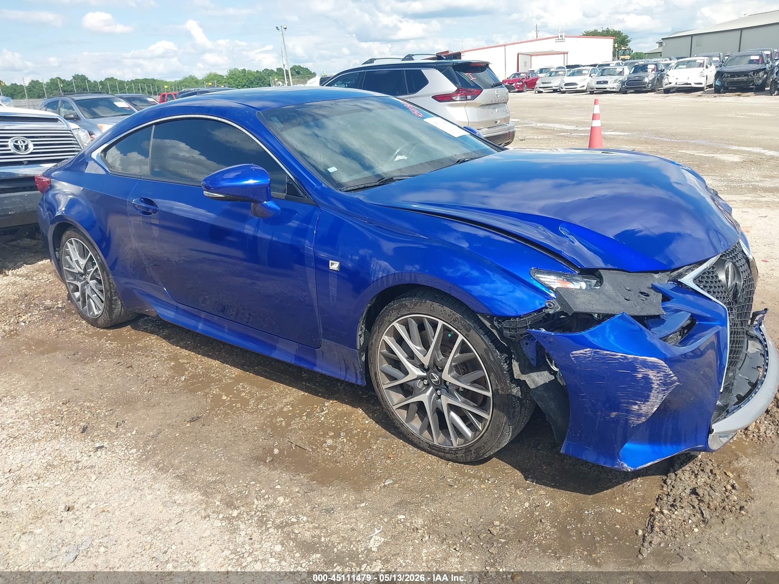2015 Lexus Rc 350   Blue vin: JTHHE5BC1F5006280