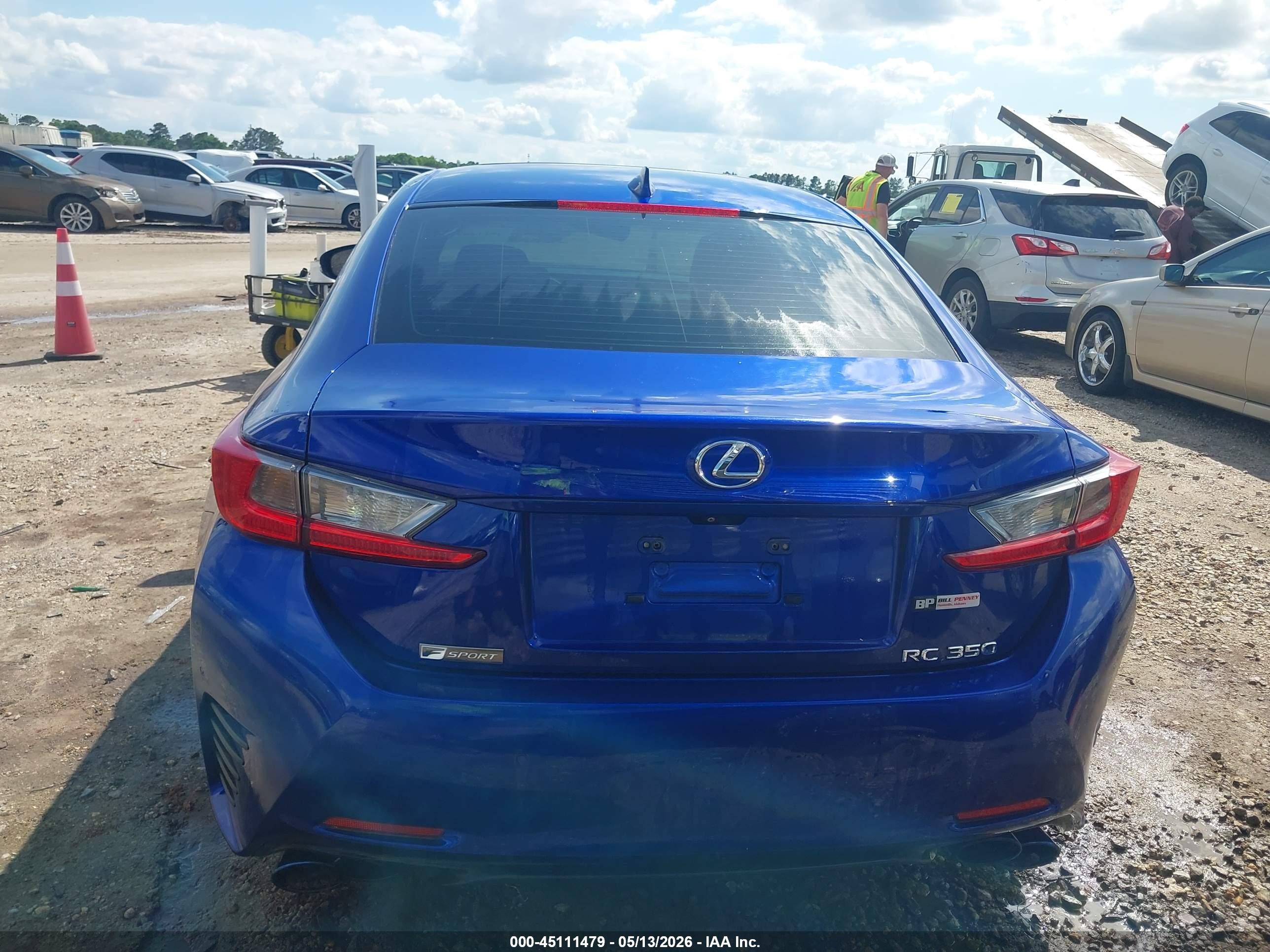 2015 Lexus Rc 350   Blue vin: JTHHE5BC1F5006280
