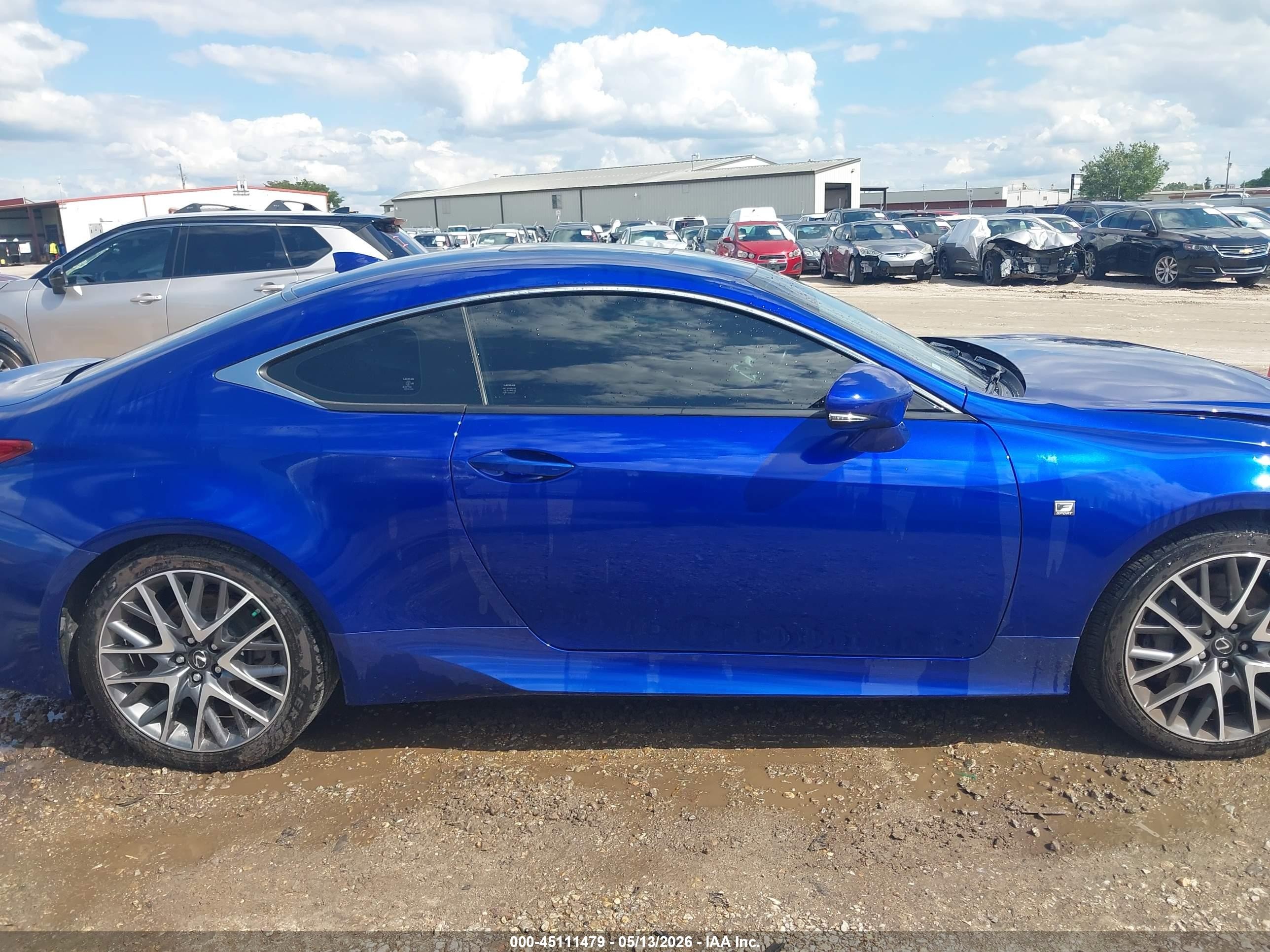 2015 Lexus Rc 350   Blue vin: JTHHE5BC1F5006280