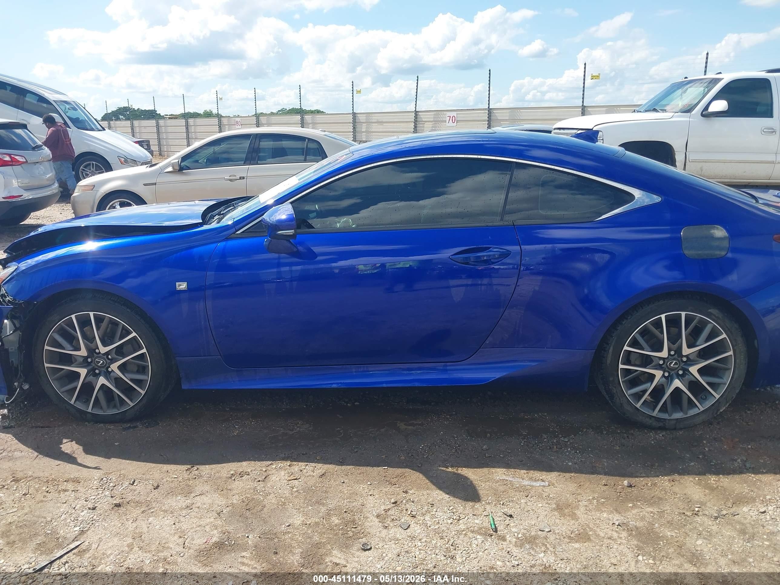 2015 Lexus Rc 350   Blue vin: JTHHE5BC1F5006280