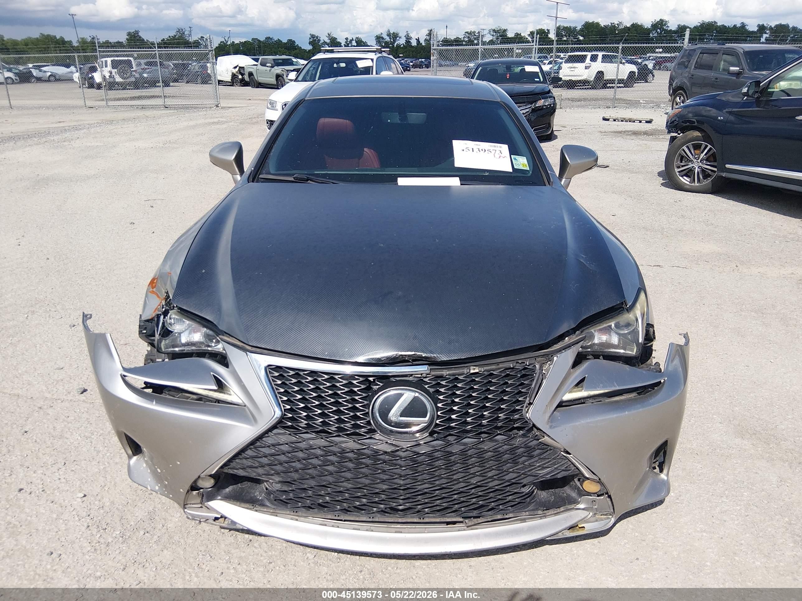 2015 Lexus Rc 350   Silver vin: JTHHE5BC1F5009938
