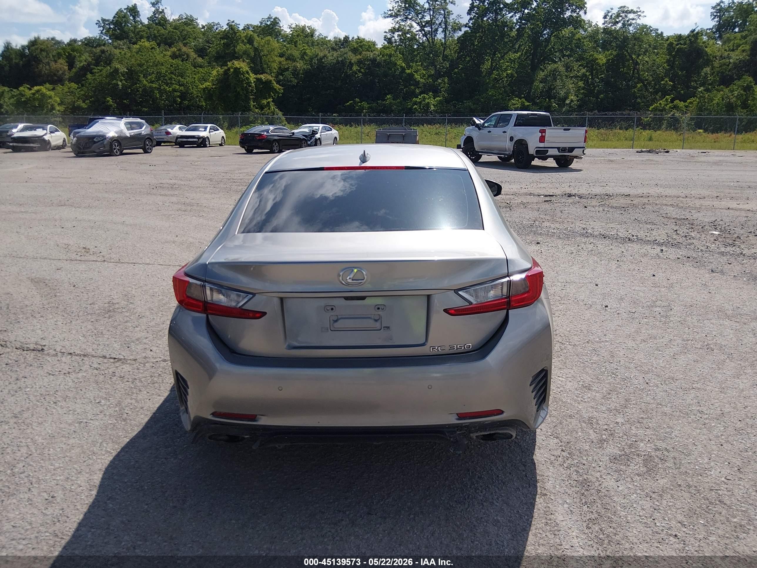 2015 Lexus Rc 350   Silver vin: JTHHE5BC1F5009938