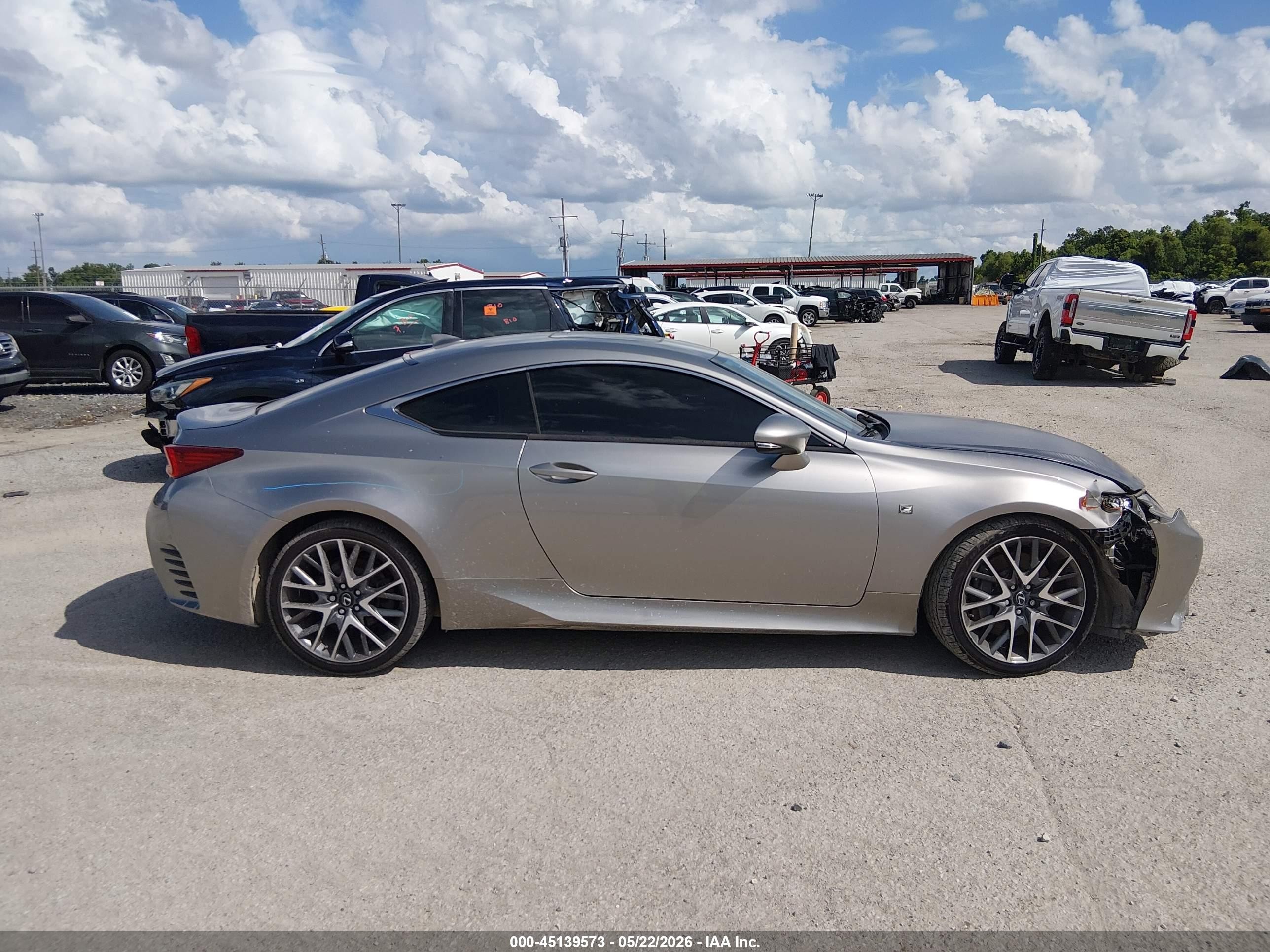 2015 Lexus Rc 350   Silver vin: JTHHE5BC1F5009938