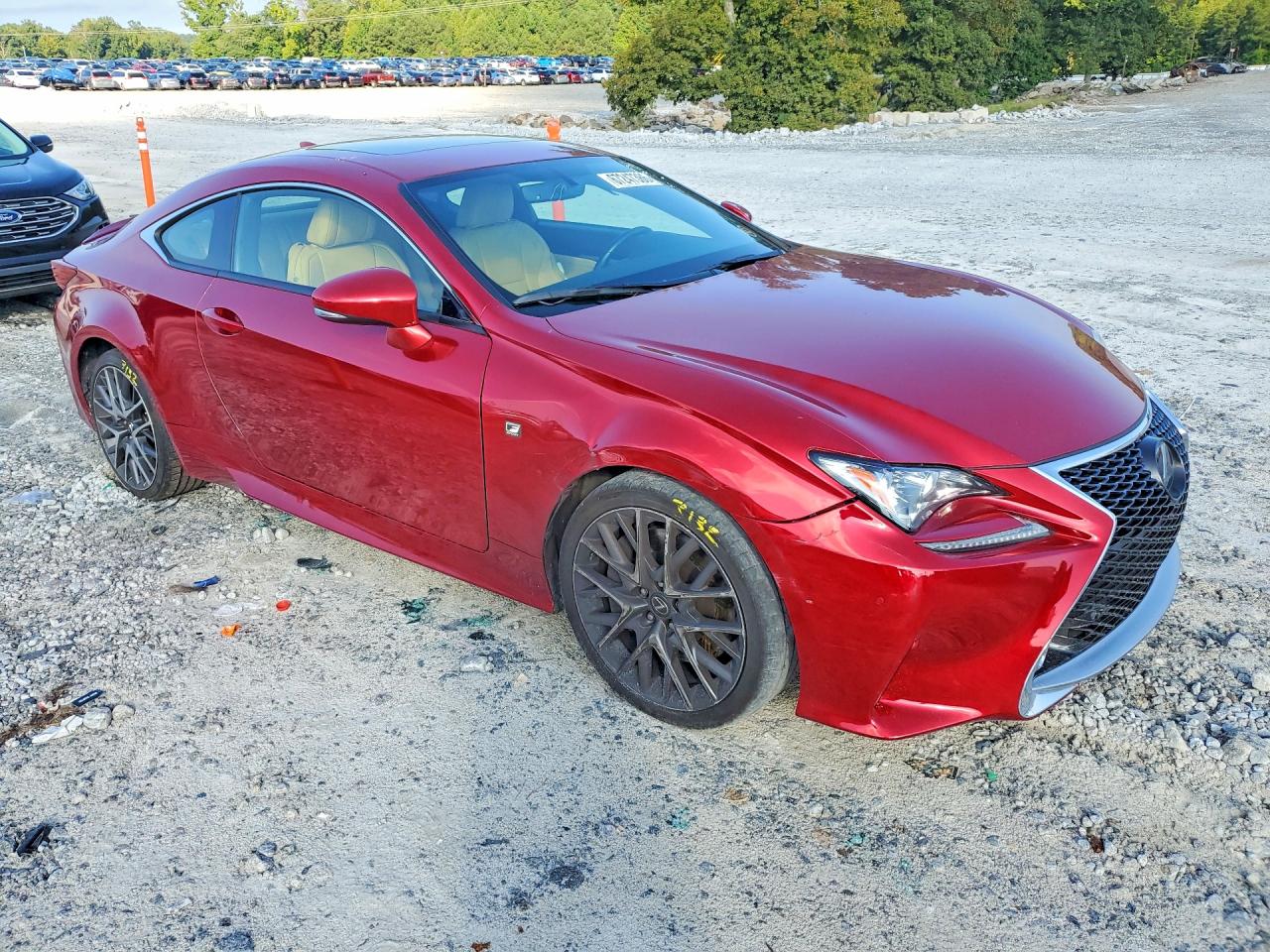 2017 Lexus Rc 350 Красный vin: JTHHE5BC1H5016584