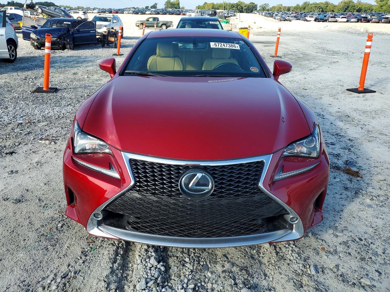 2017 Lexus Rc 350 Красный vin: JTHHE5BC1H5016584