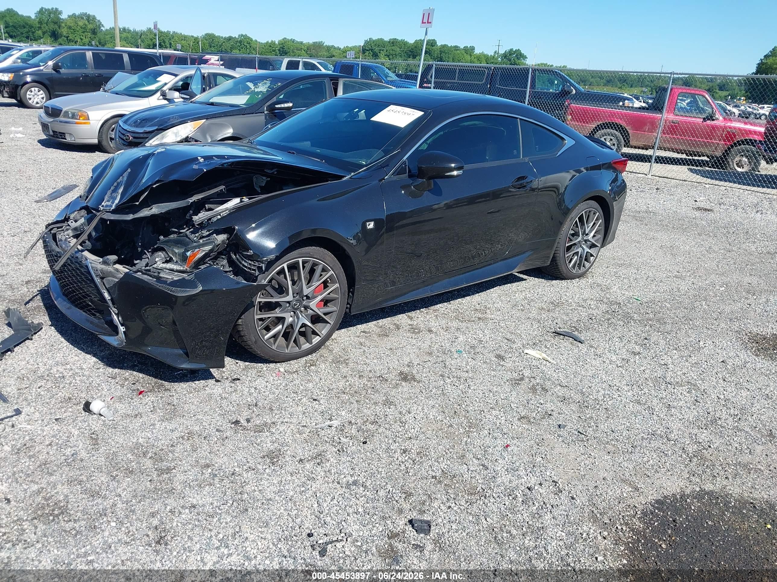2015 Lexus Rc 350   Черный vin: JTHHE5BC2F5008751