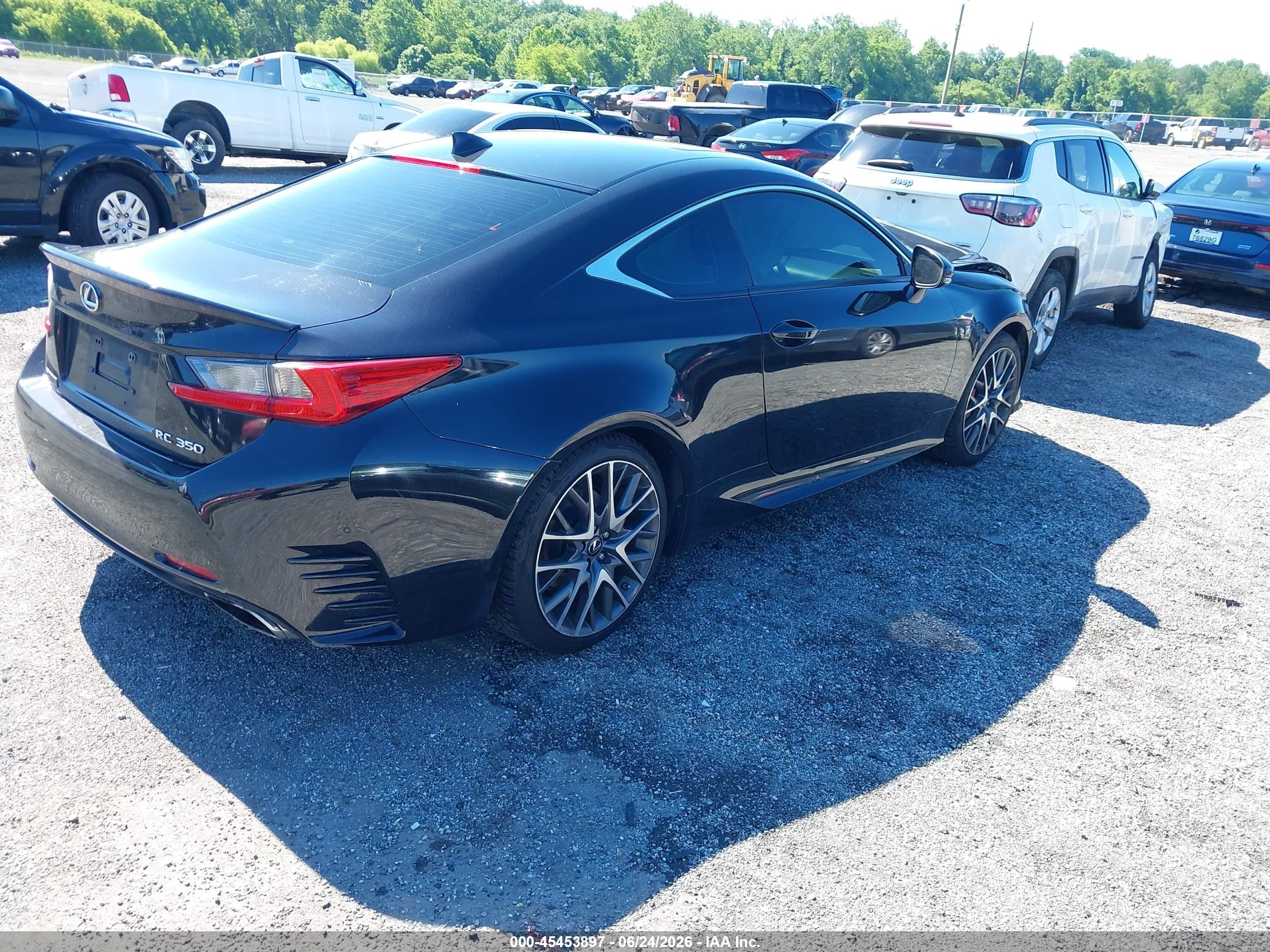 2015 Lexus Rc 350   Черный vin: JTHHE5BC2F5008751