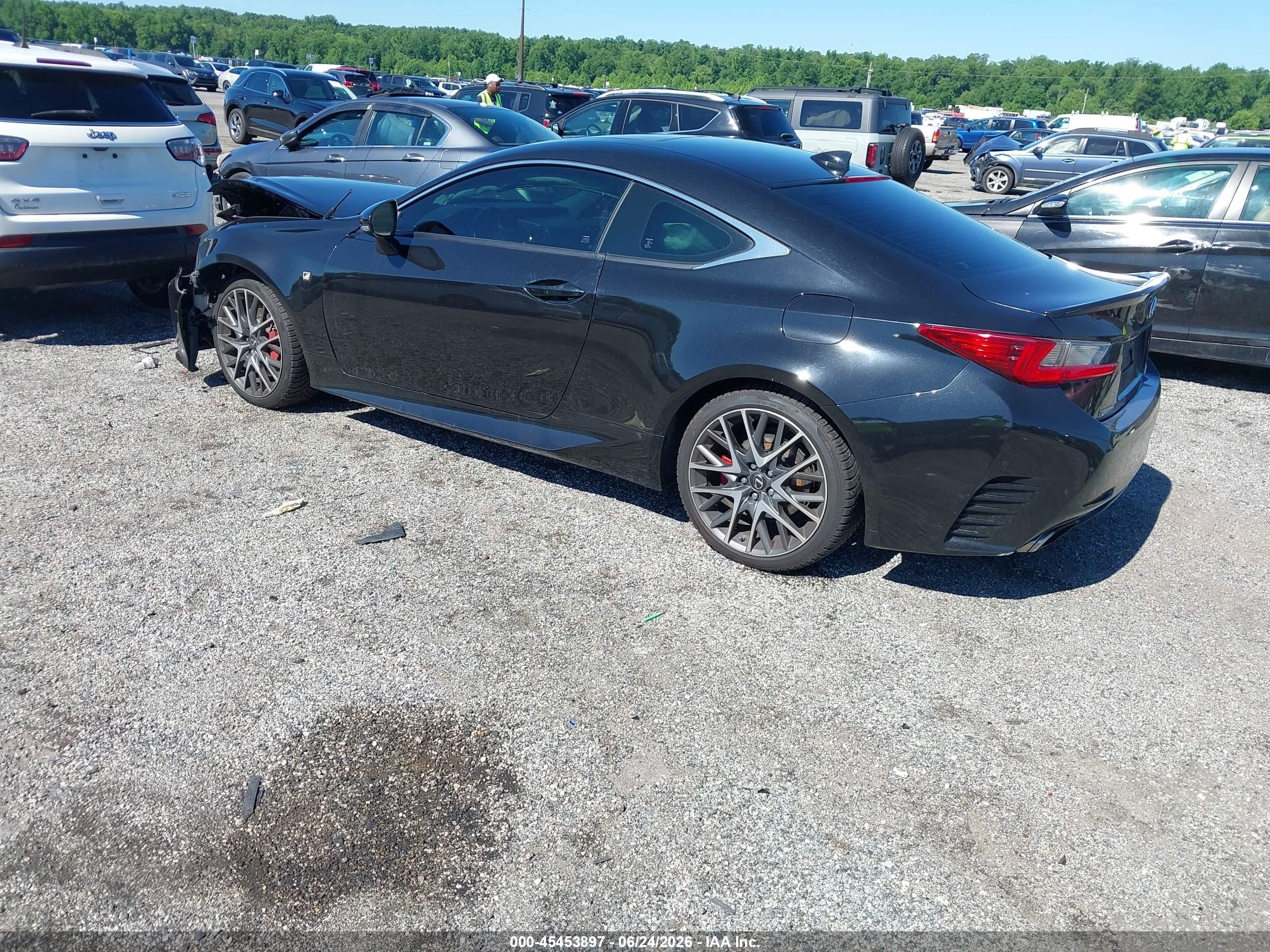 2015 Lexus Rc 350   Черный vin: JTHHE5BC2F5008751