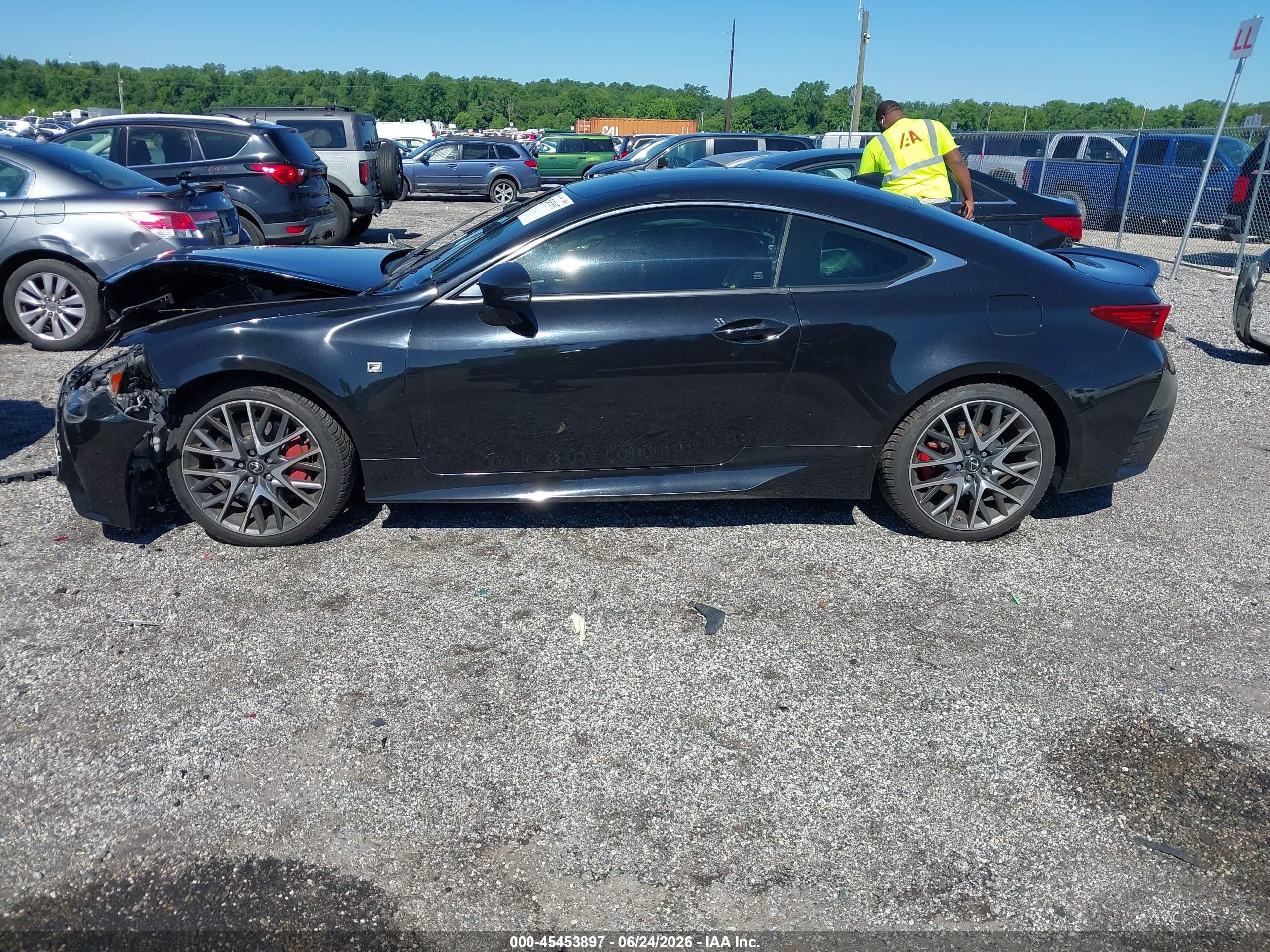 2015 Lexus Rc 350   Черный vin: JTHHE5BC2F5008751