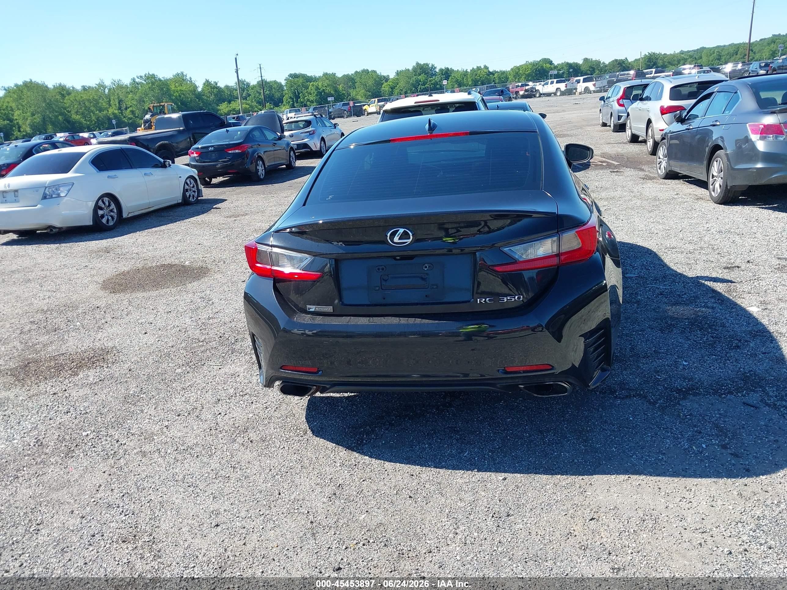 2015 Lexus Rc 350   Черный vin: JTHHE5BC2F5008751