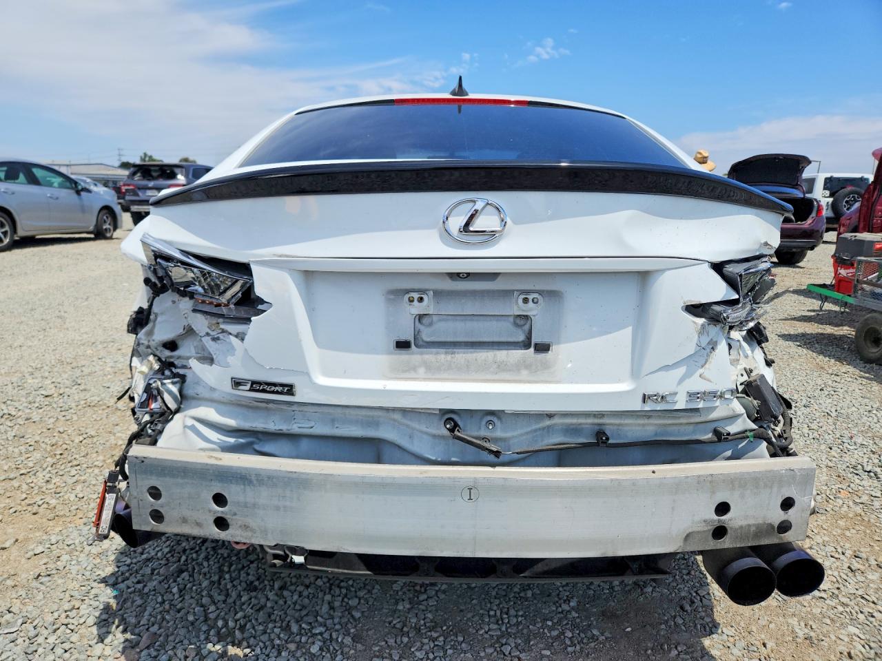 2015 Lexus Rc 350 White vin: JTHHE5BC3F5007723