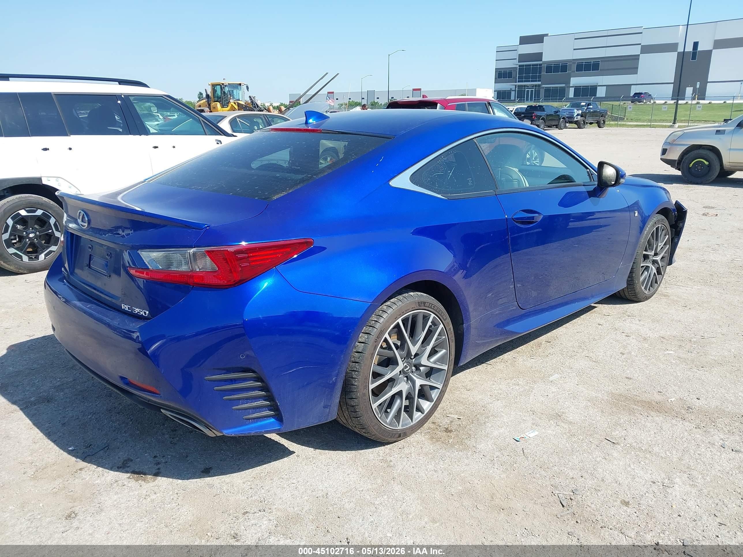 2015 Lexus Rc 350   Blue vin: JTHHE5BC3F5008841