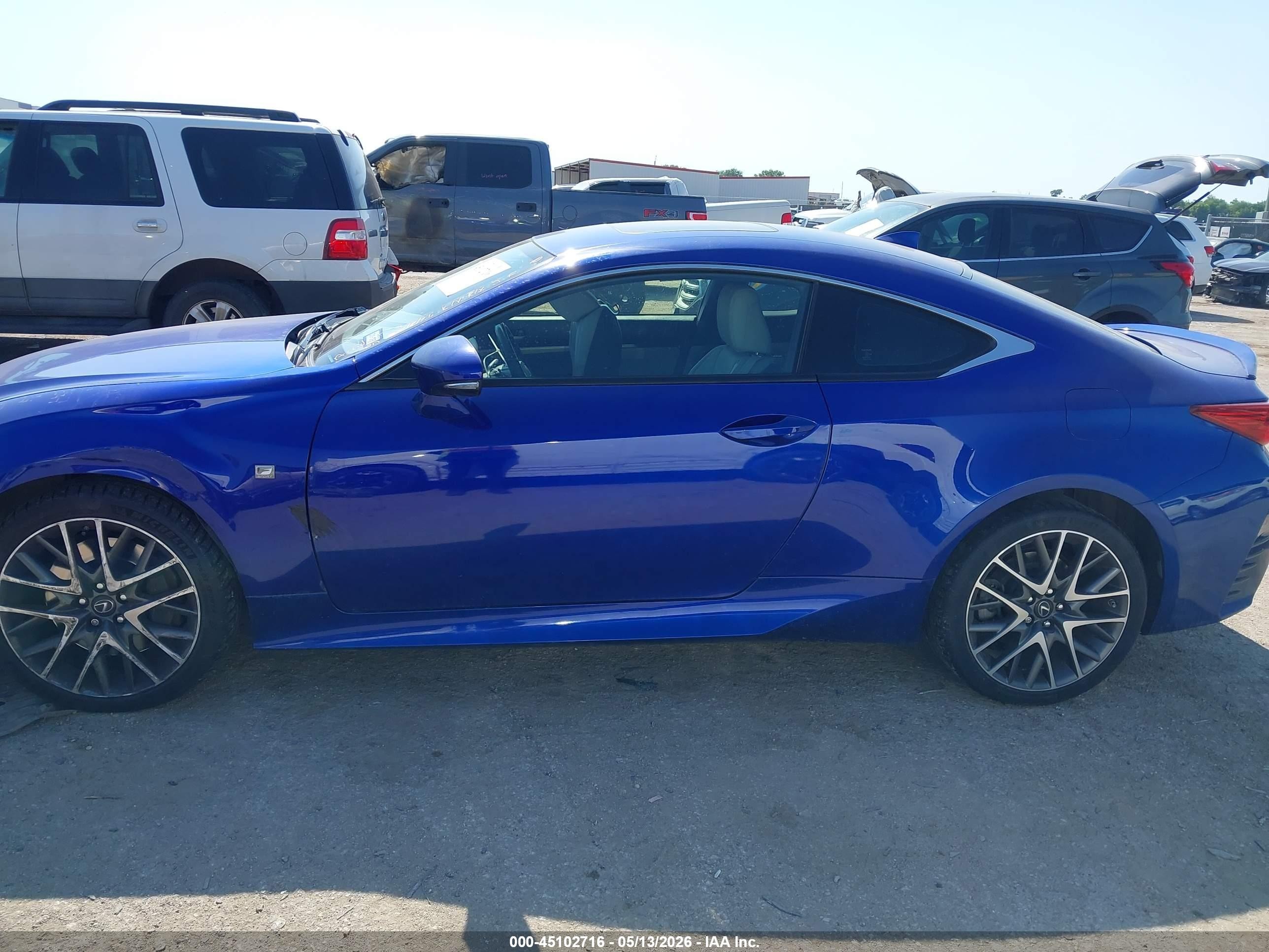 2015 Lexus Rc 350   Blue vin: JTHHE5BC3F5008841