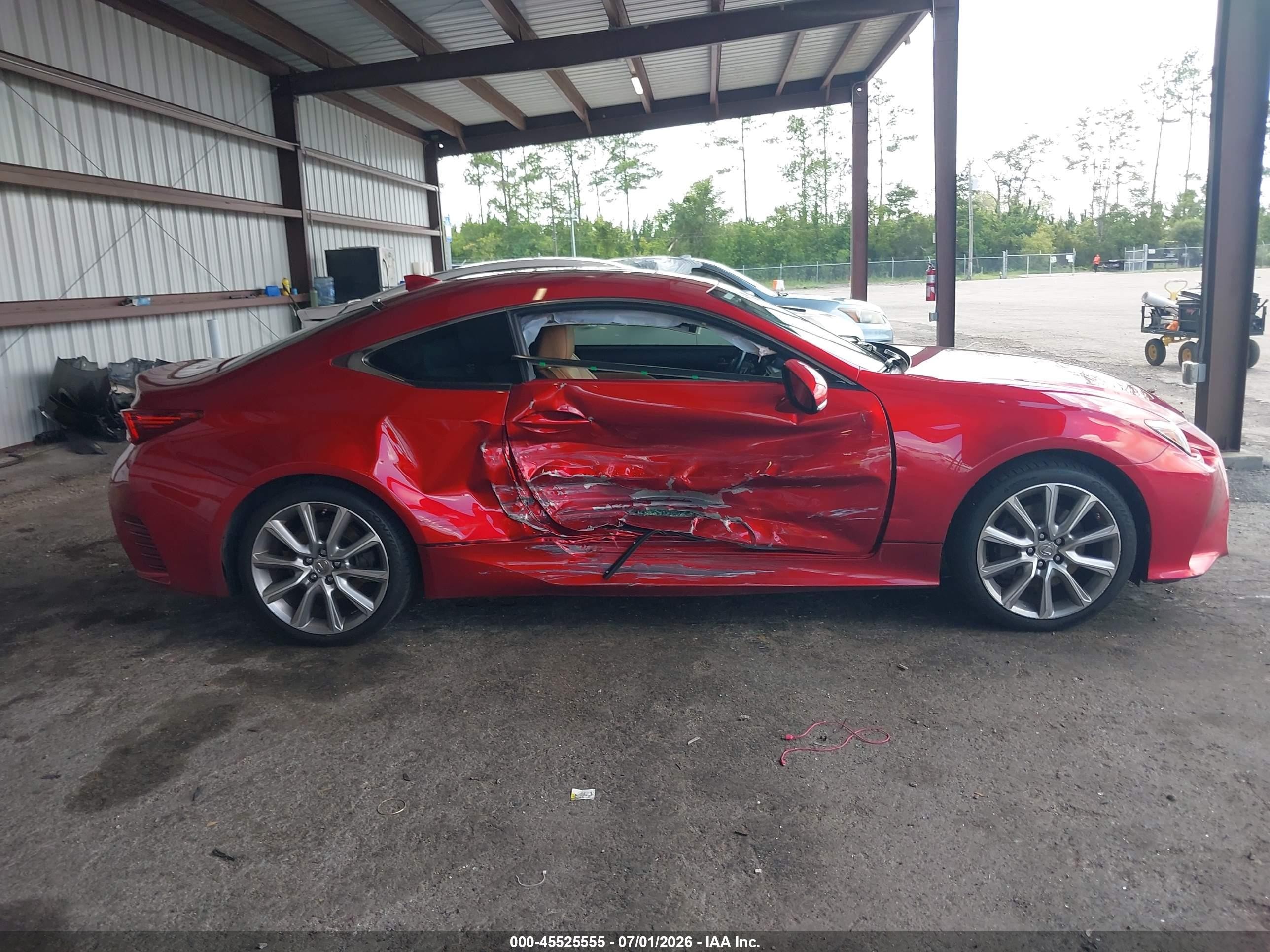2015 Lexus Rc 350   Red vin: JTHHE5BC3F5009892
