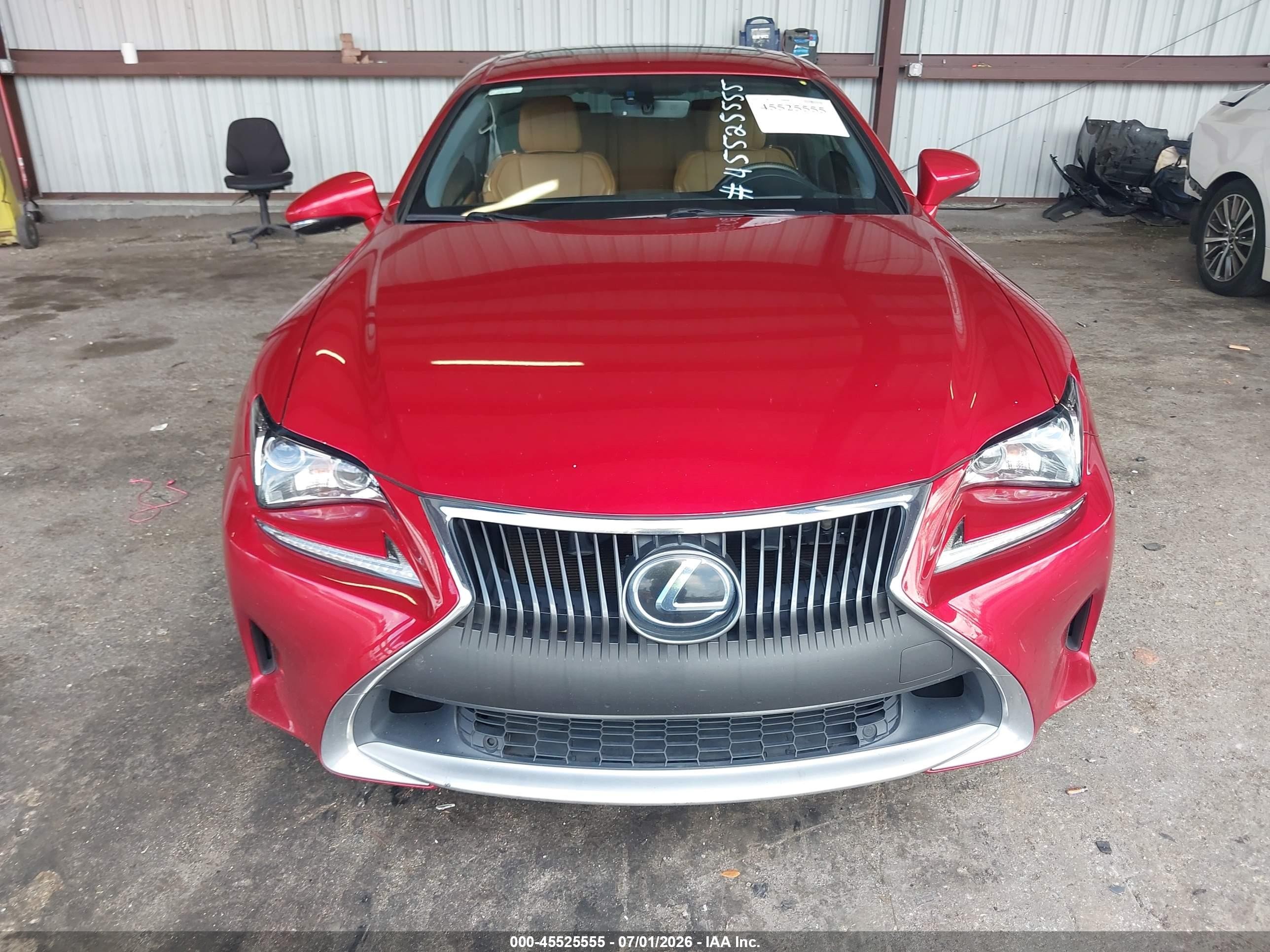 2015 Lexus Rc 350   Red vin: JTHHE5BC3F5009892