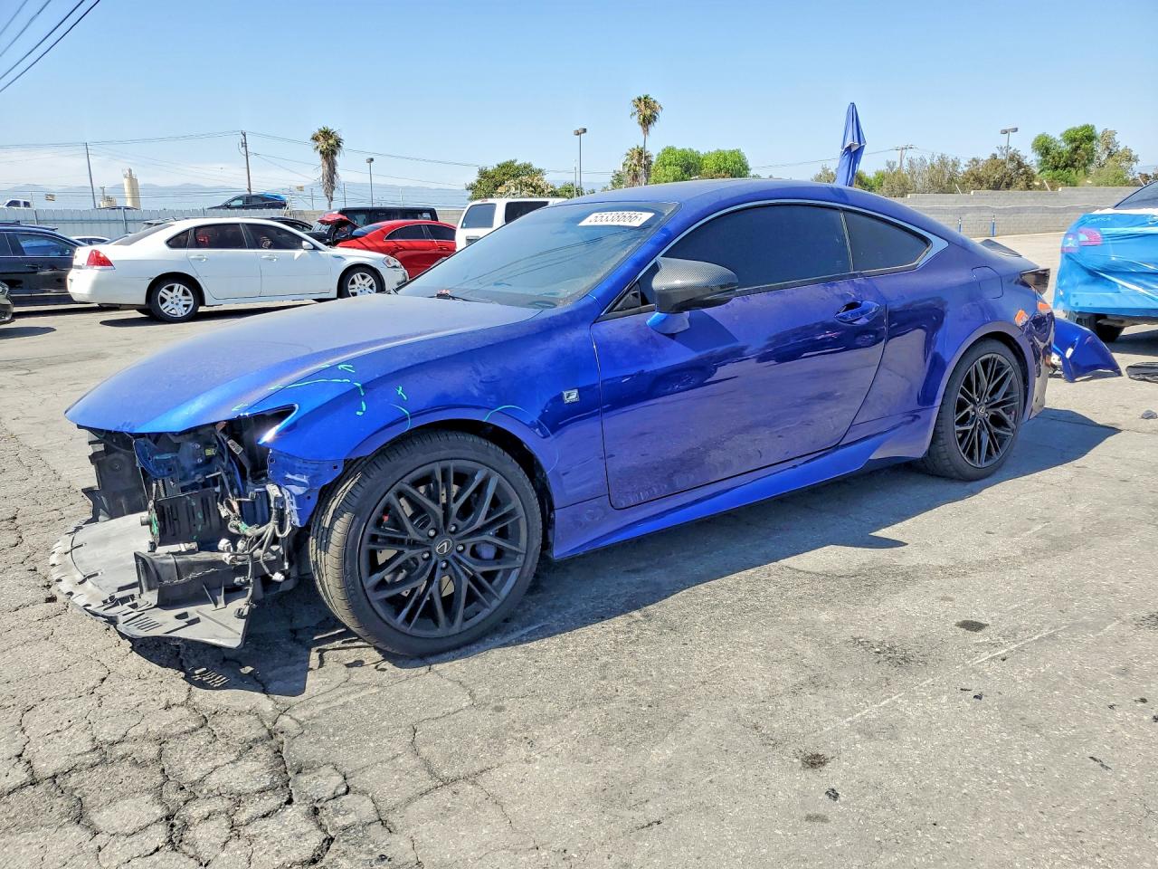 2015 Lexus Rc 350 Blue vin: JTHHE5BC3F5010671